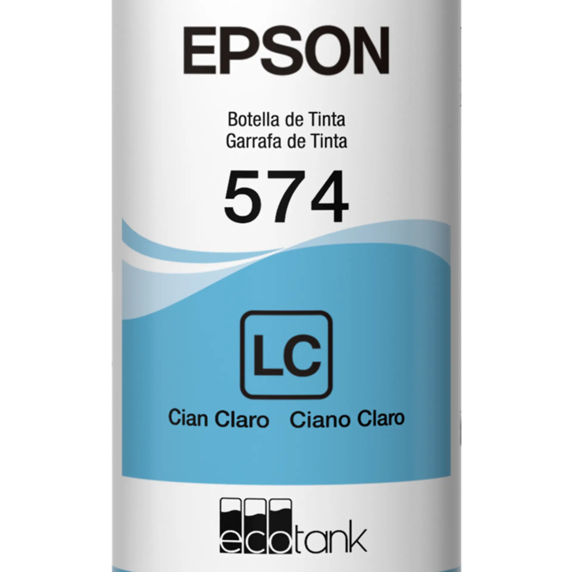 Refil para Tanque de Tinta Epson Ciano Claro 574 até 2.100 Fotografias