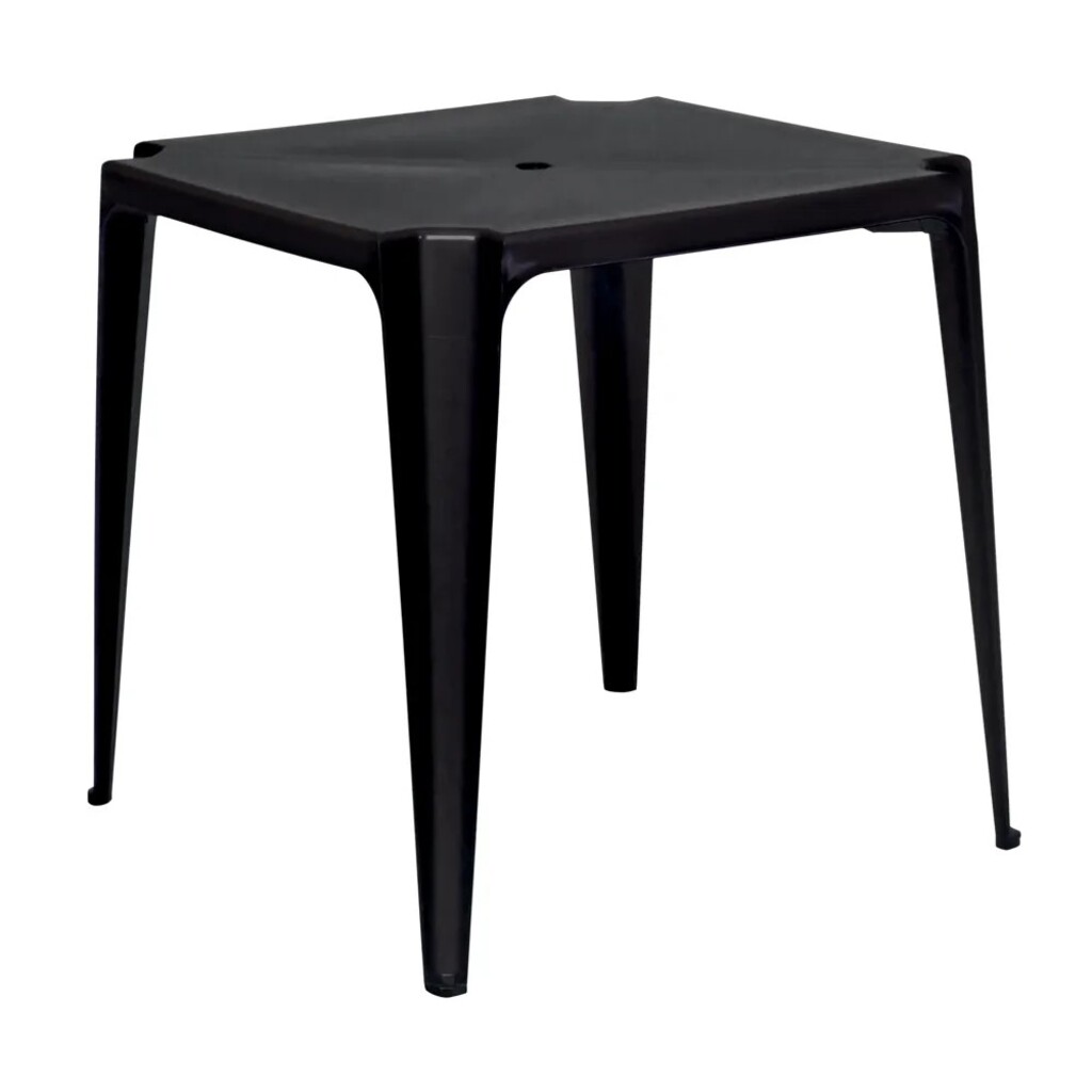 Mesa Quadrada Preta 70,50cm x 70cm x 70cm - Mor - 15151003