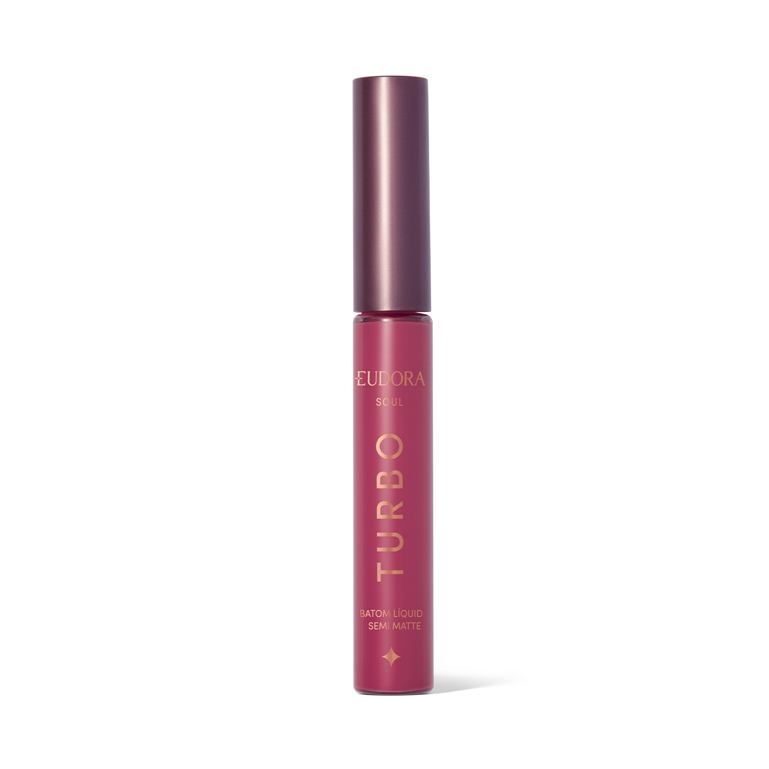 Batom Líquido Rosa Pink Turbinado Semi Mate Turbo SOUL 5ml