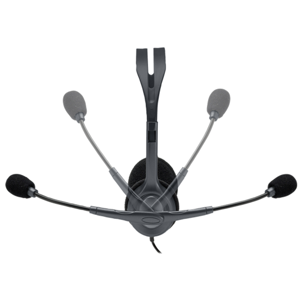 Fone de Ouvido Headset com Microfone Conexão P3 Cinza Logitech - H111