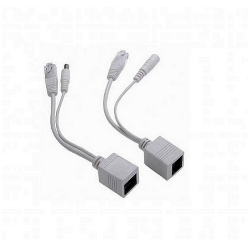 Cabo Adaptador POE Macho x Femêa Branco FC Fontes - FCINJPON