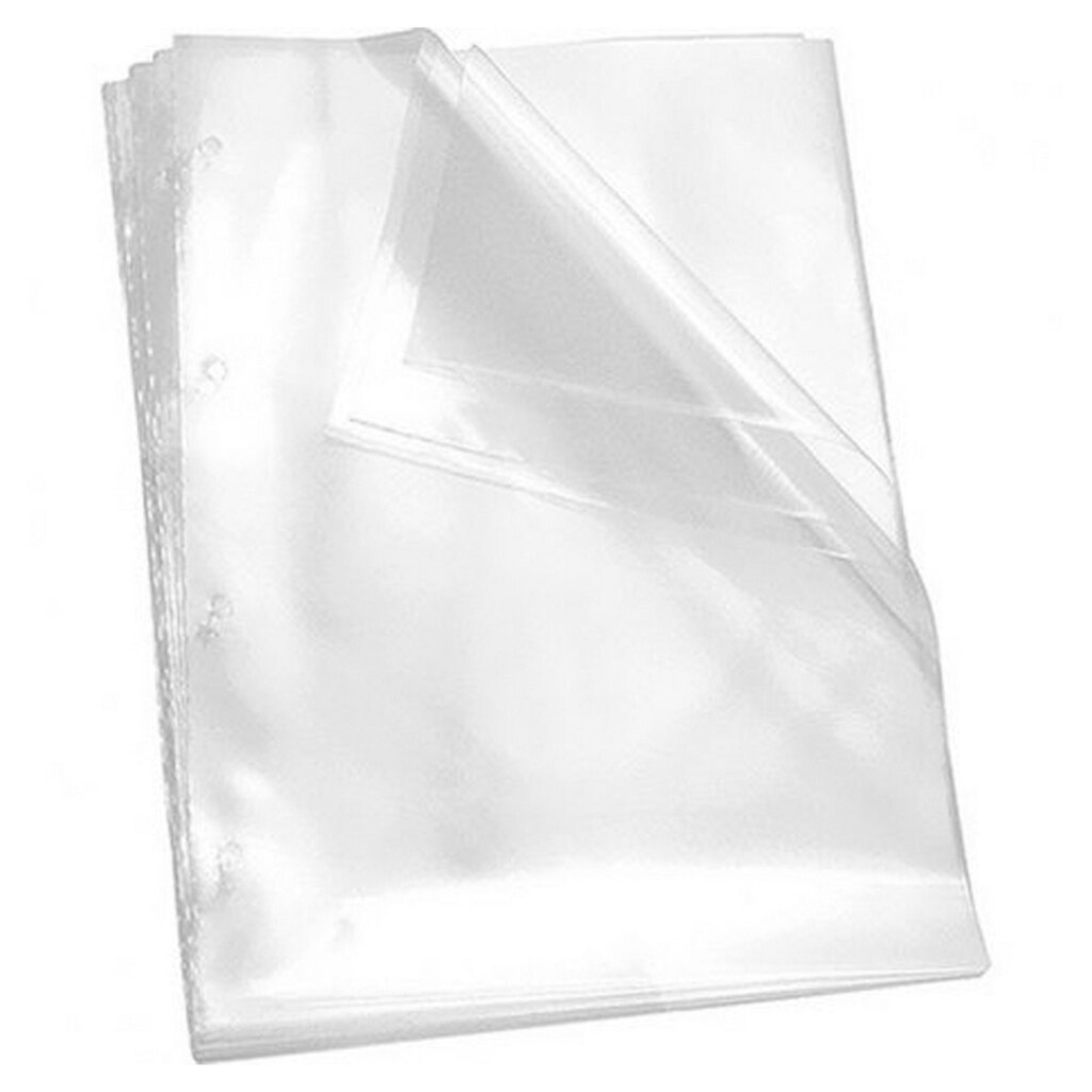 Saco Plástico Ofício 4 Furos 240mm x 330mm Fino Polibras - 61917 Caixa com 1000 Unidades
