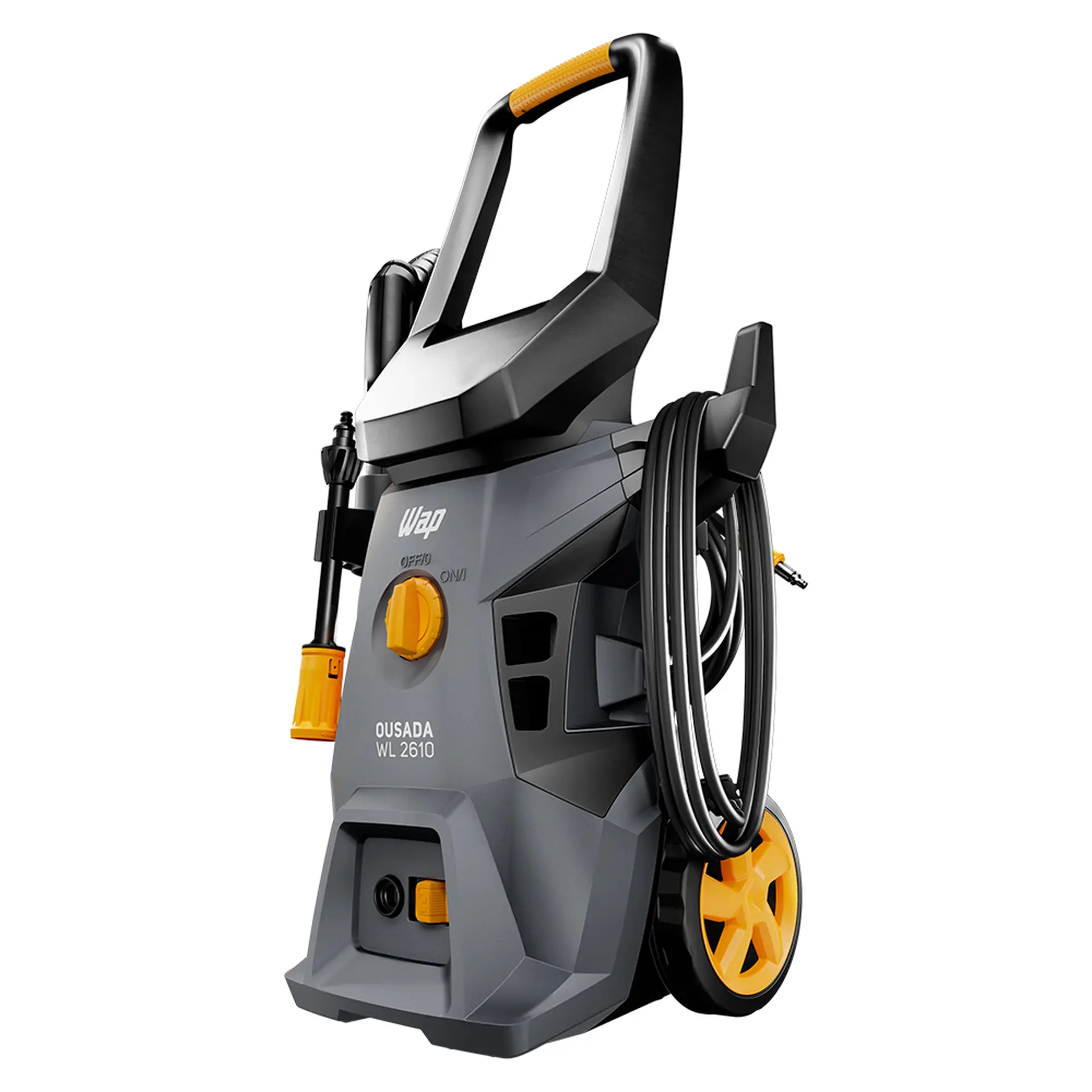 Lavadora de Alta Pressão Wap Ousada WL2610 1750PSI 1500W - Cinza/Amarelo - 110 Volts