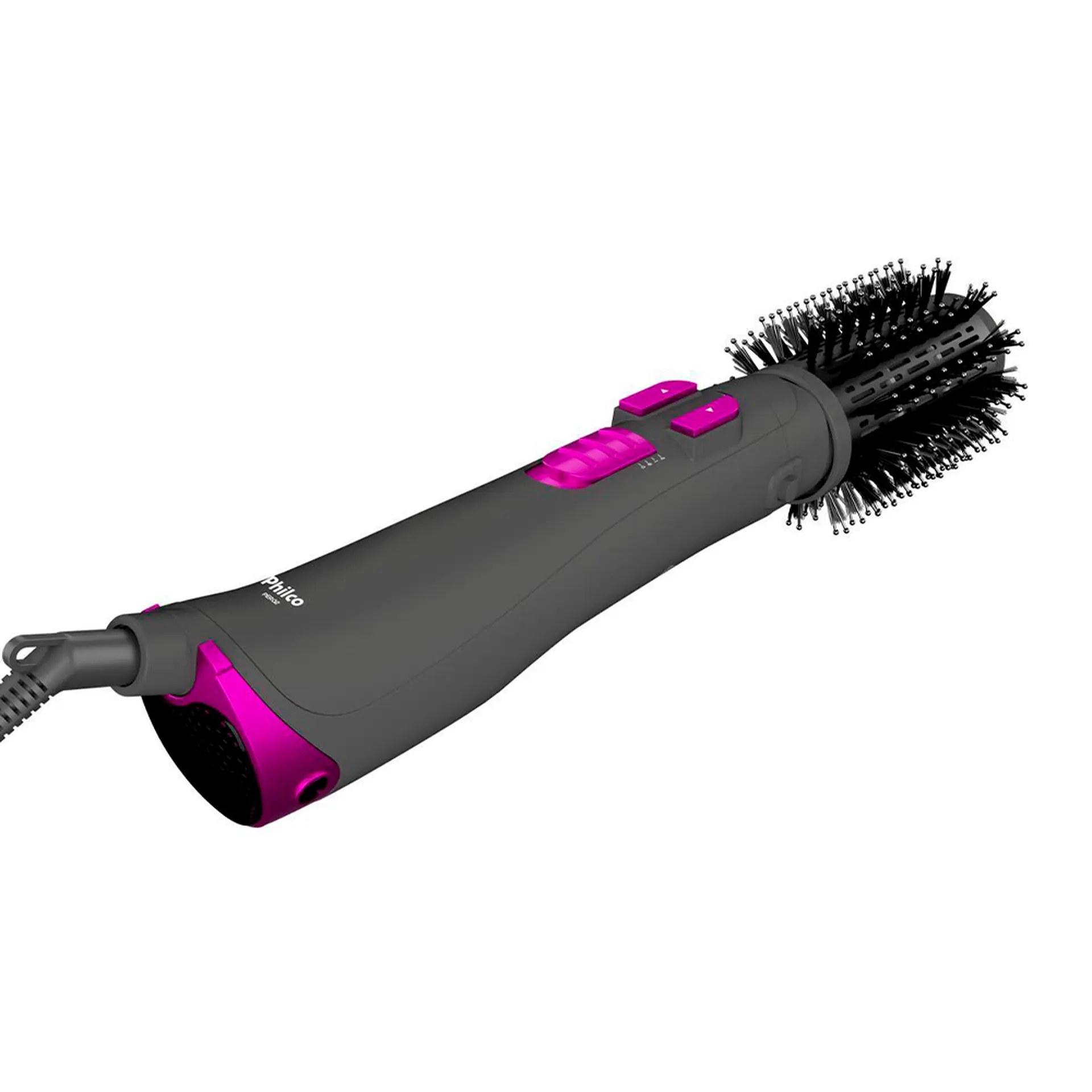 Escova Secadora Rotativa 2 em 1 Philco PER02 1300W - Cinza - Bivolt