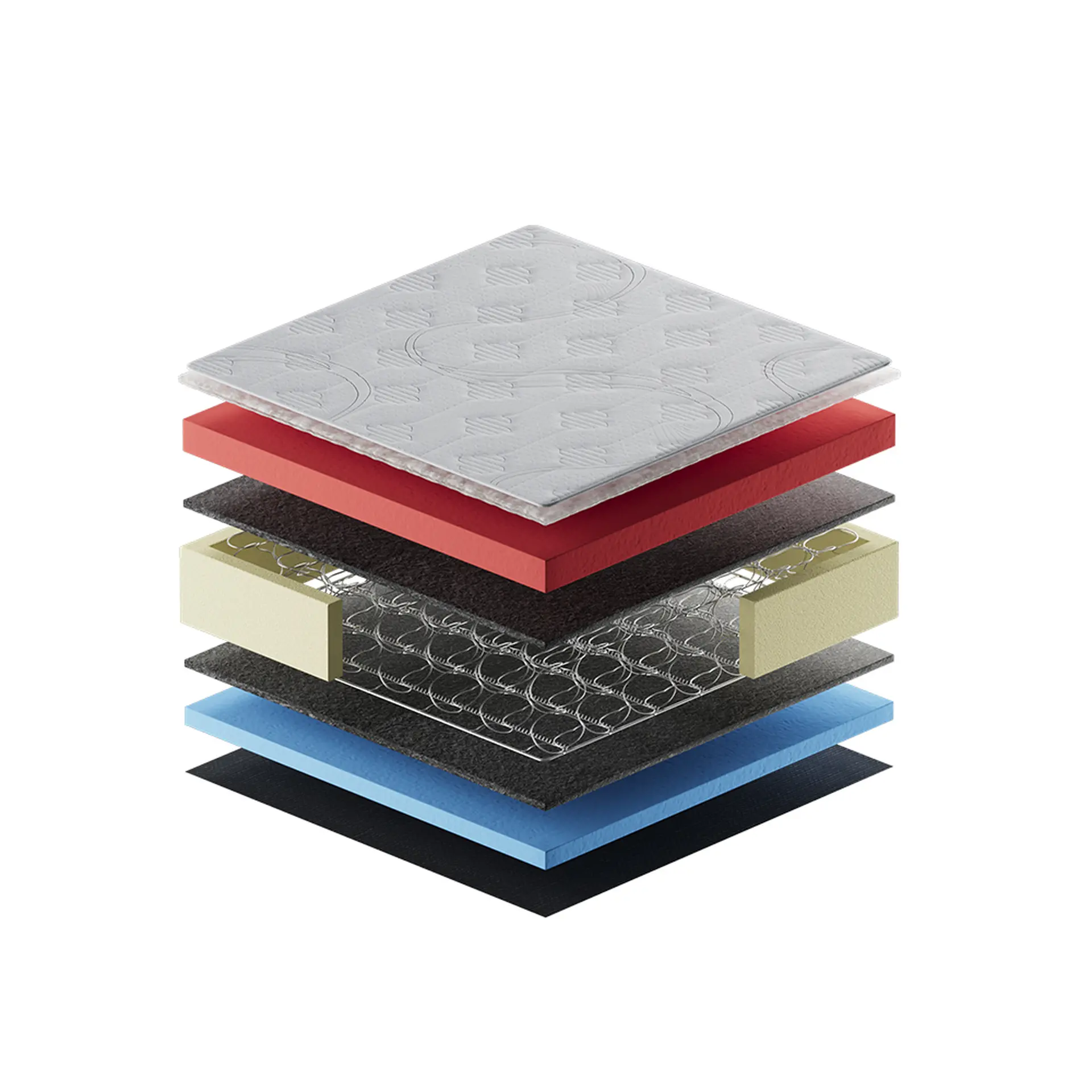 Colchão King Size Molas PowerBlue Gazin Power Black 193x203 - Preto