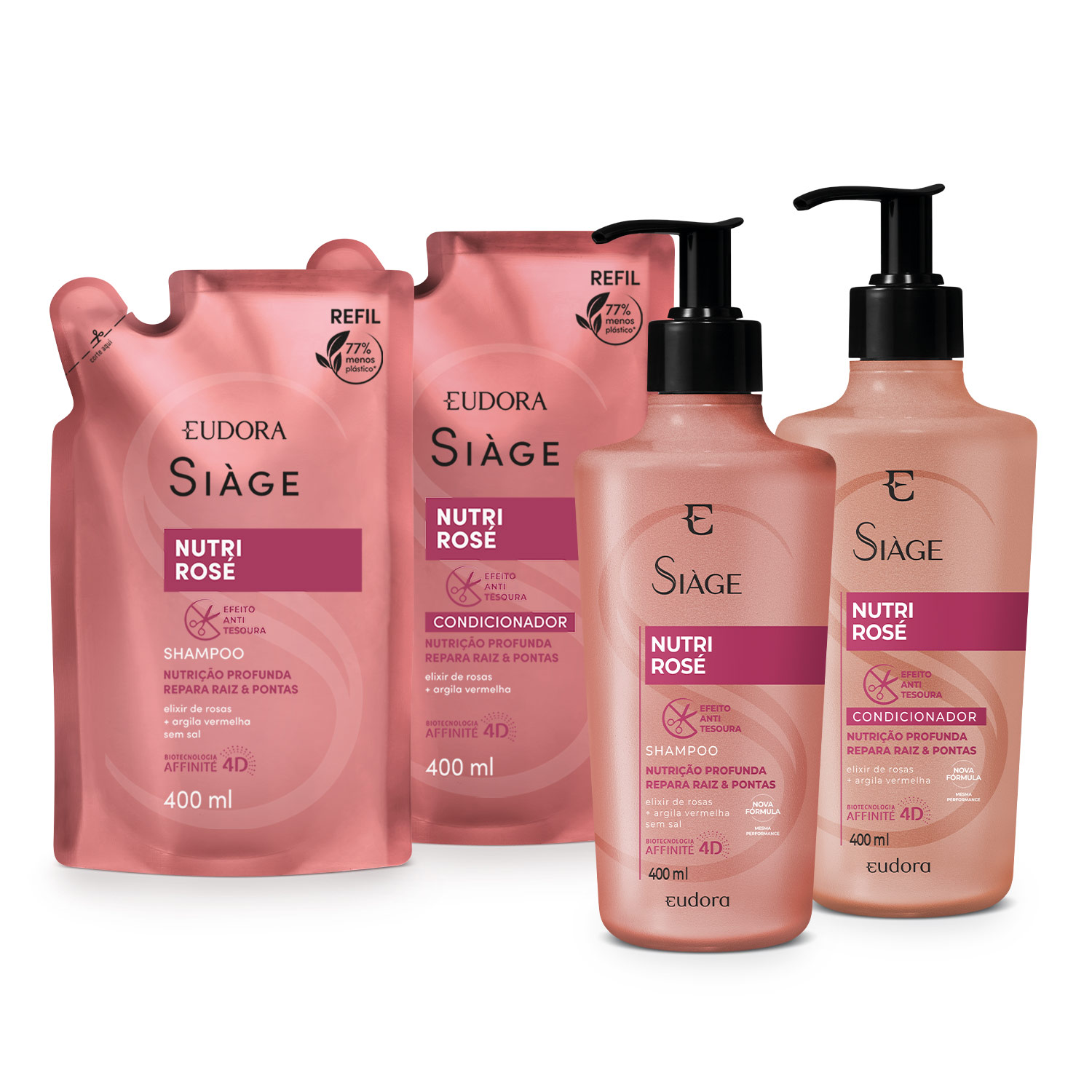 Combo Siàge Nutri Rose (4 itens)