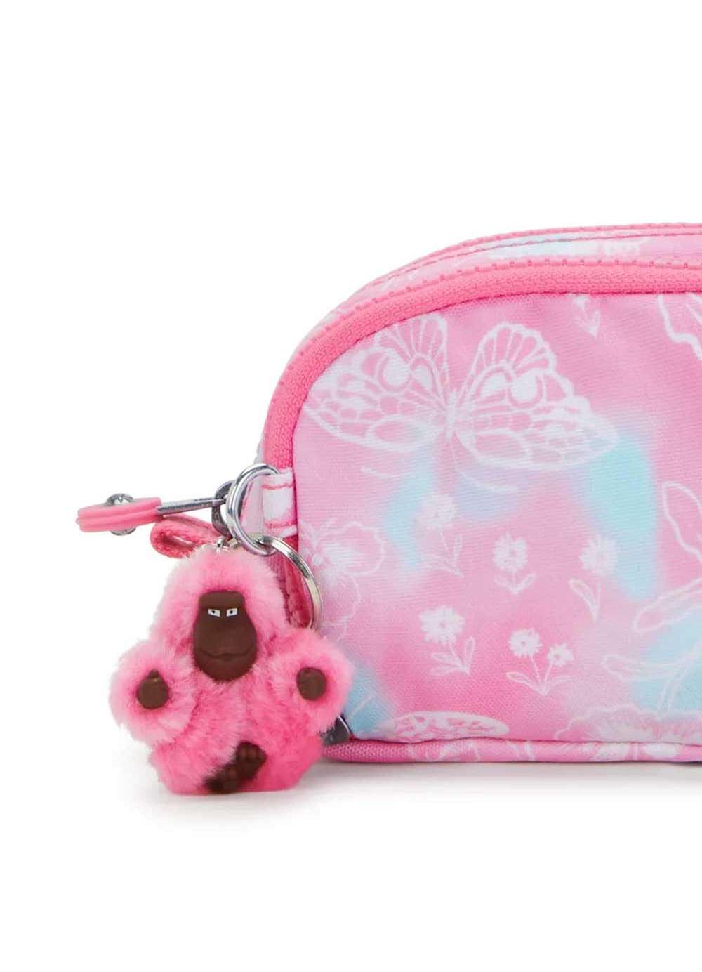 Estojo Kipling Gitroy Garden Clouds Rosa