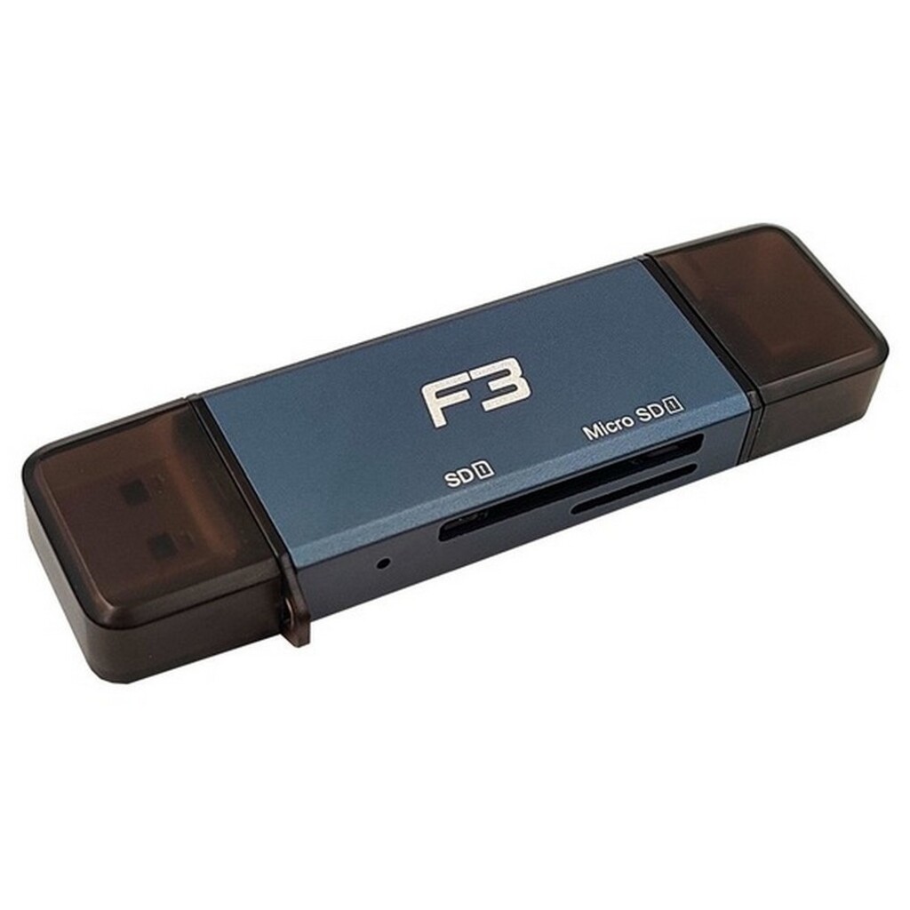 Conversor USB Type-C 3.0 Macho para Leitor Cartão SD/Micro SD - F3 - 307