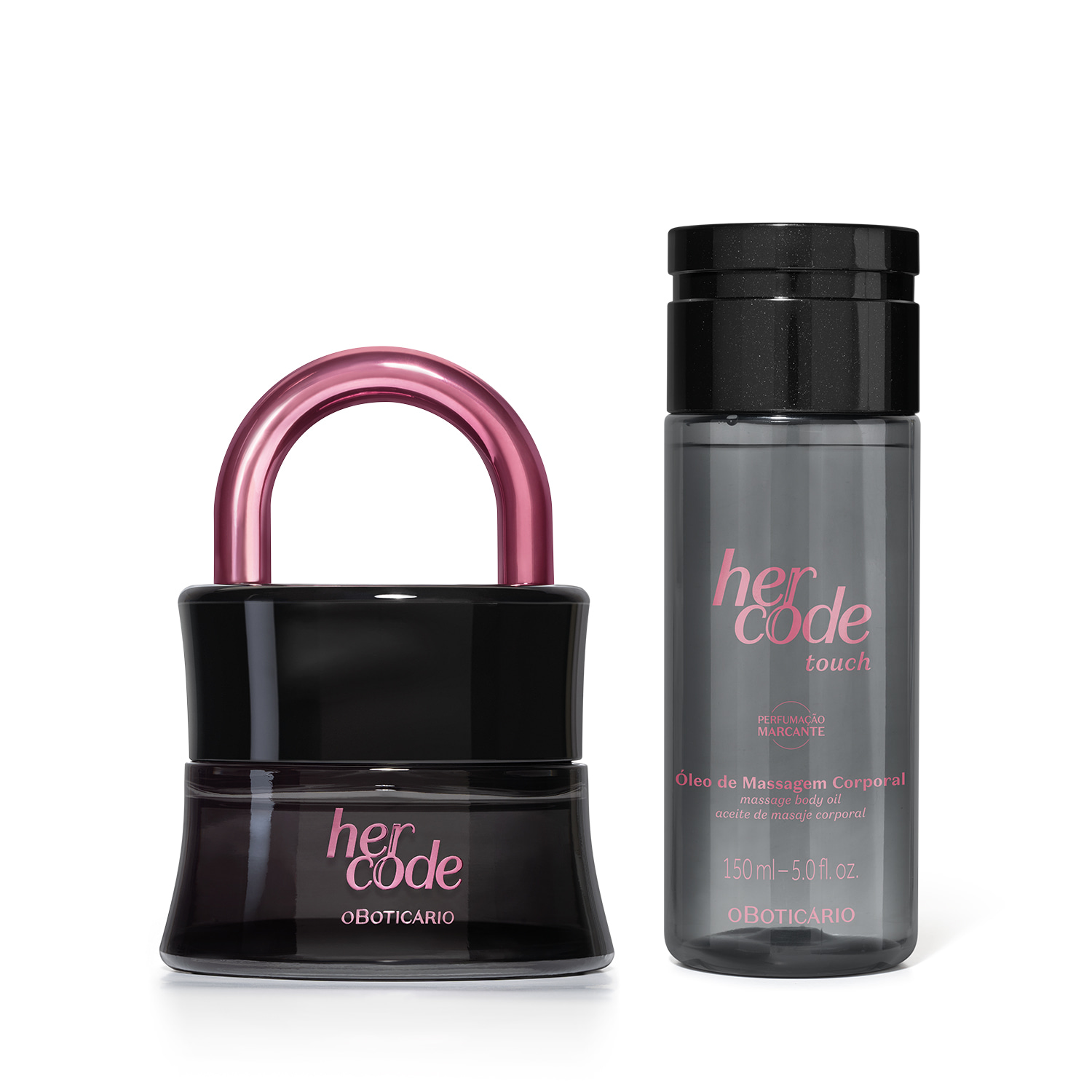 Combo Her Code Touch: Eau De Parfum 50ml + Óleo de Massagem Corporal 150ml
