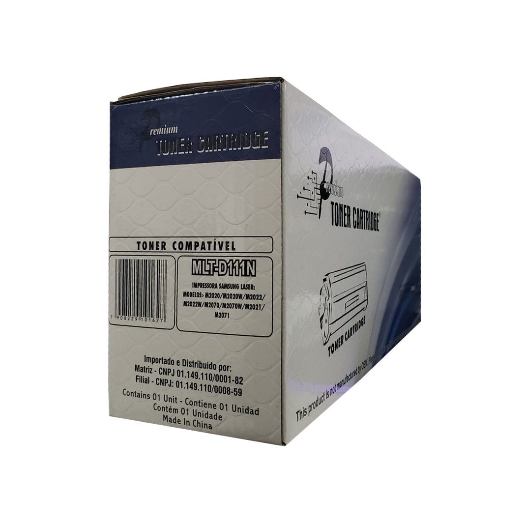 Toner Samsung Preto HTCompany D111 M2020 2020W M2070 2070W 2070F 2070FW M2022 2022W 204030062