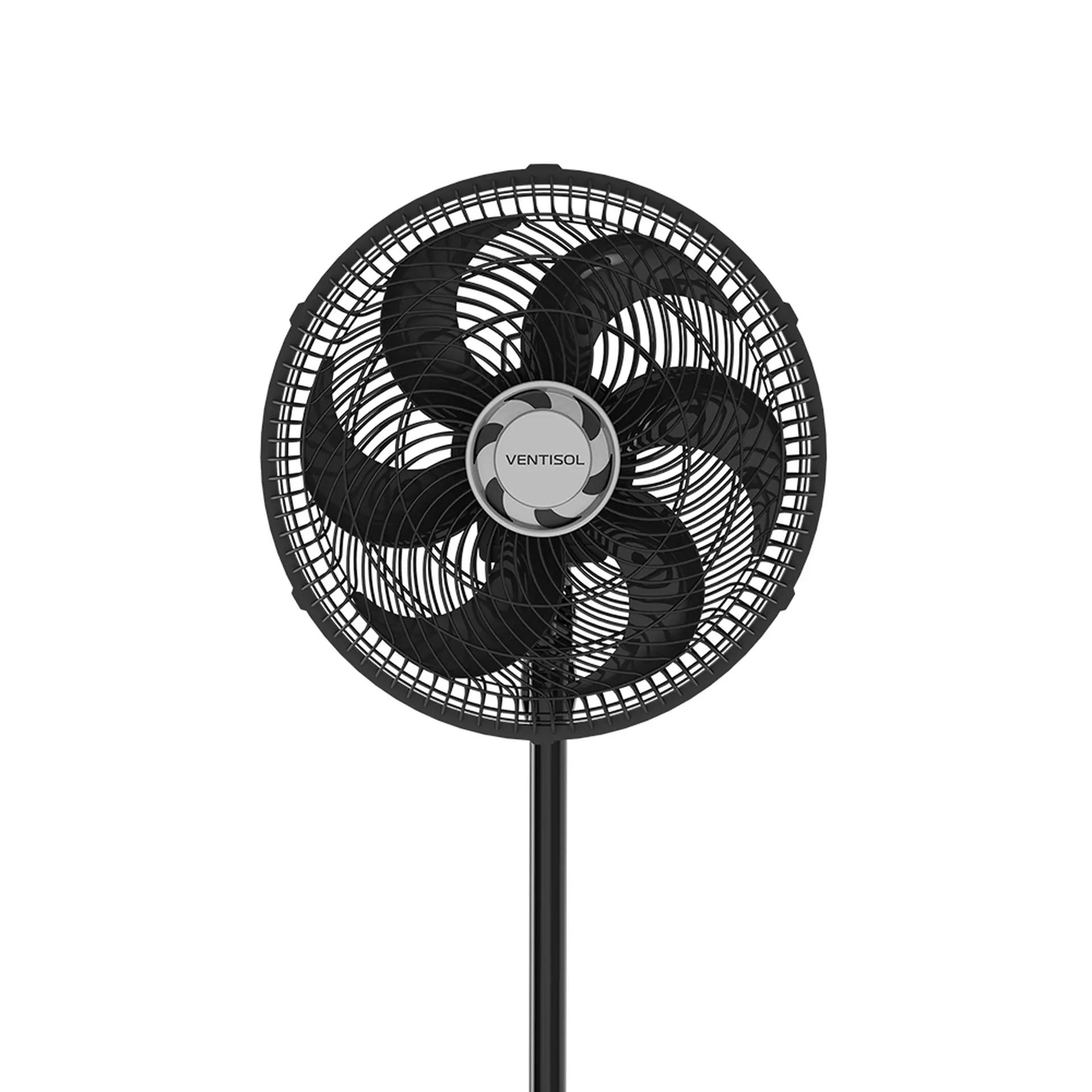 Ventilador de Coluna Ventisol Oscilante Turbo Premium 30cm 3 Velocidades - Preto - 220 Volts