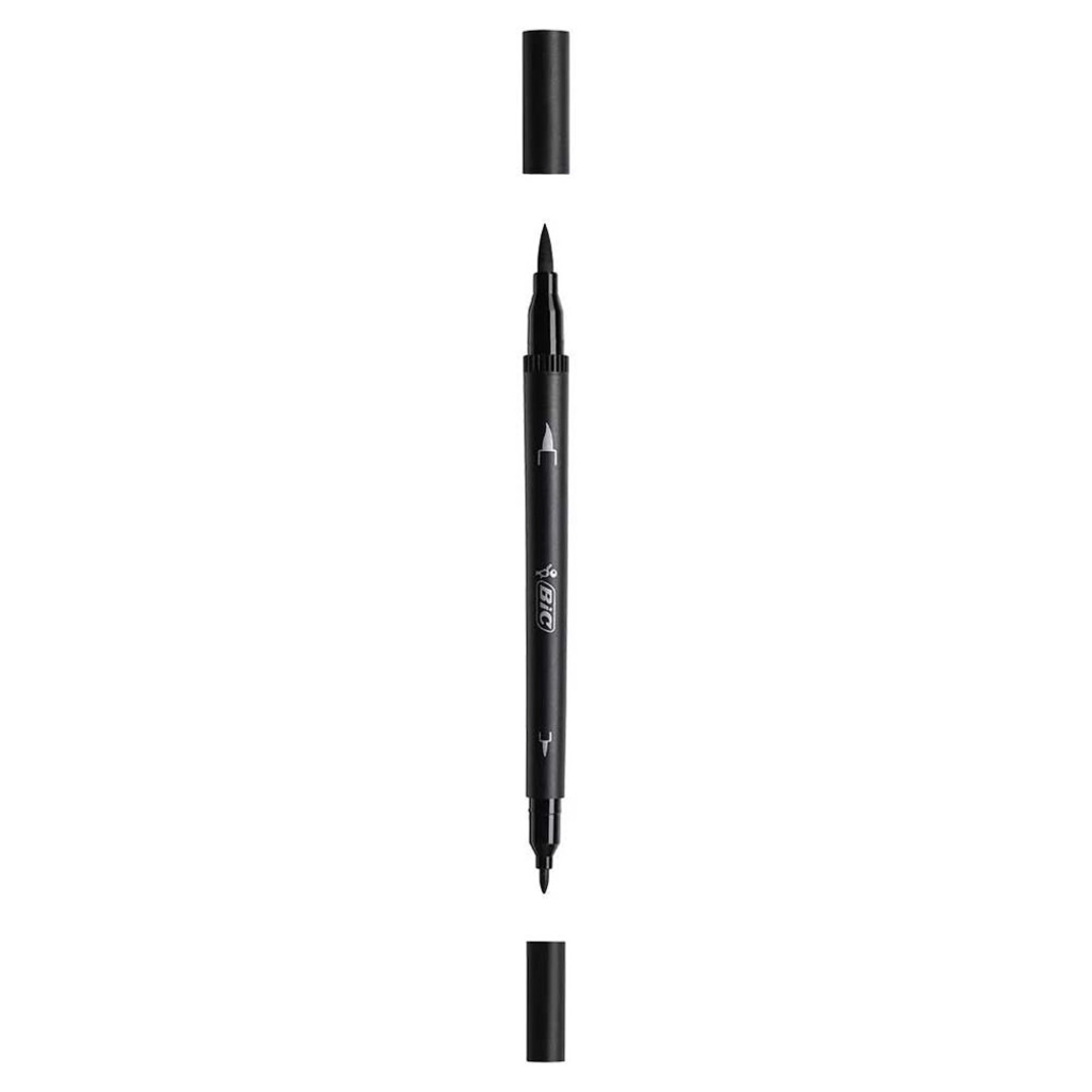 Caneta Marcador Artístico Dual Tip Intensity Preto Vendido Unitário - Bic - 971023