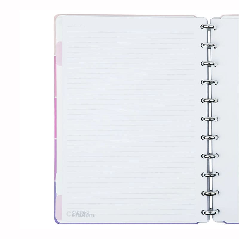 Caderno Inteligente Unique by Cacau Grande 60 Folhas com Pauta e 20 Folhas Lisas
