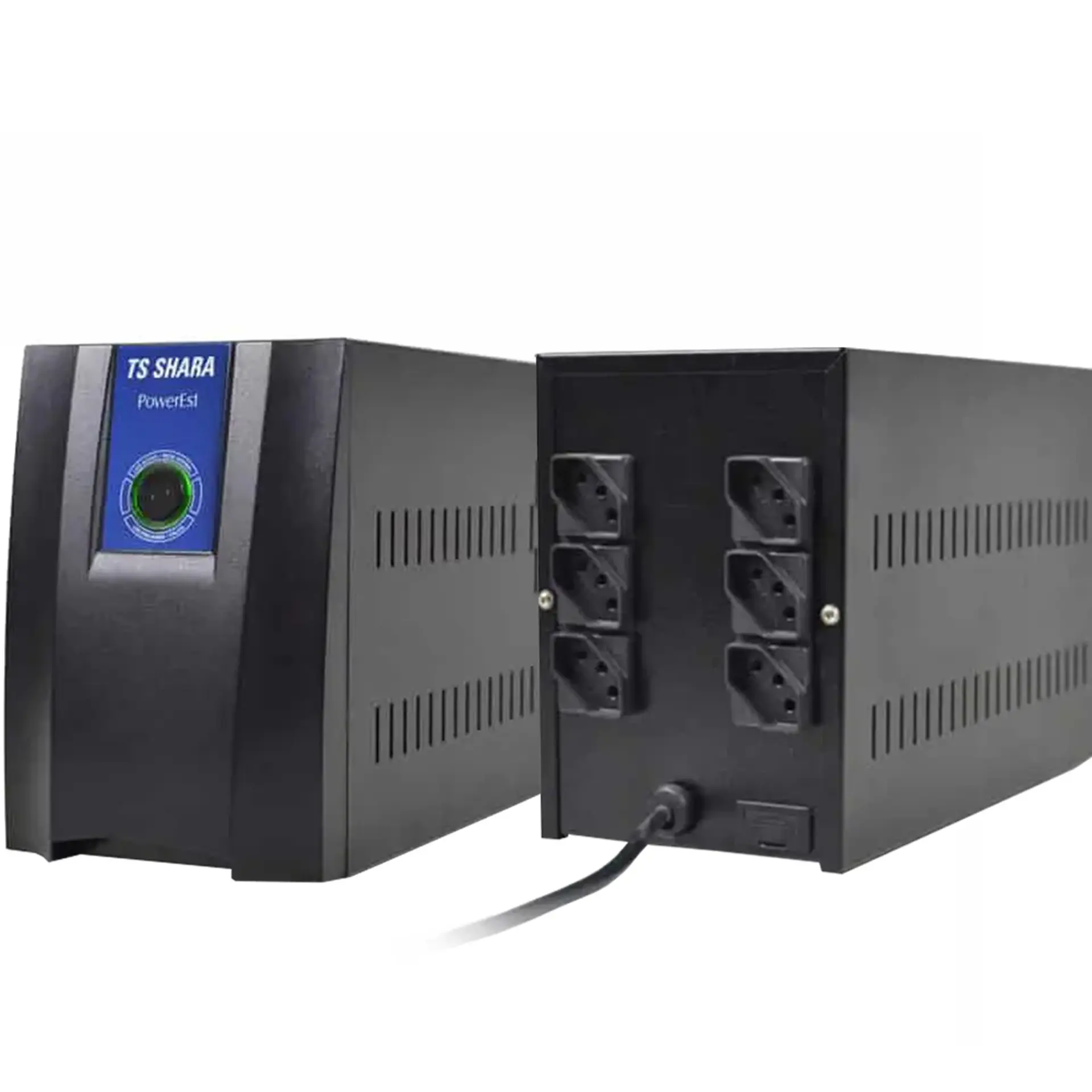 Estabilizador TS Shara Powerest 1500VA 6 Tomadas Filtro de Linha 9009 - Preto - Bivolt
