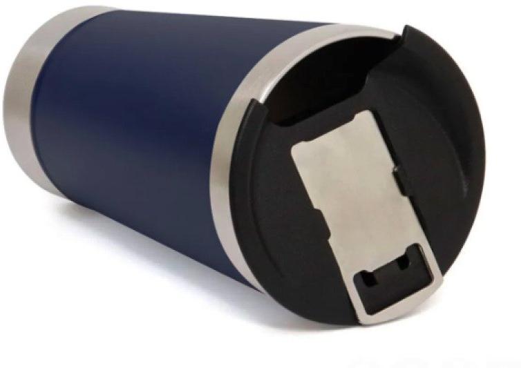 Copo Térmico 473 ml Aço Inox Com Tampa e Abridor Azul