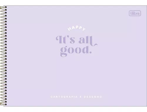 Caderno Cartografia Tilibra Happy com 80 Folhas Unidade Sortido