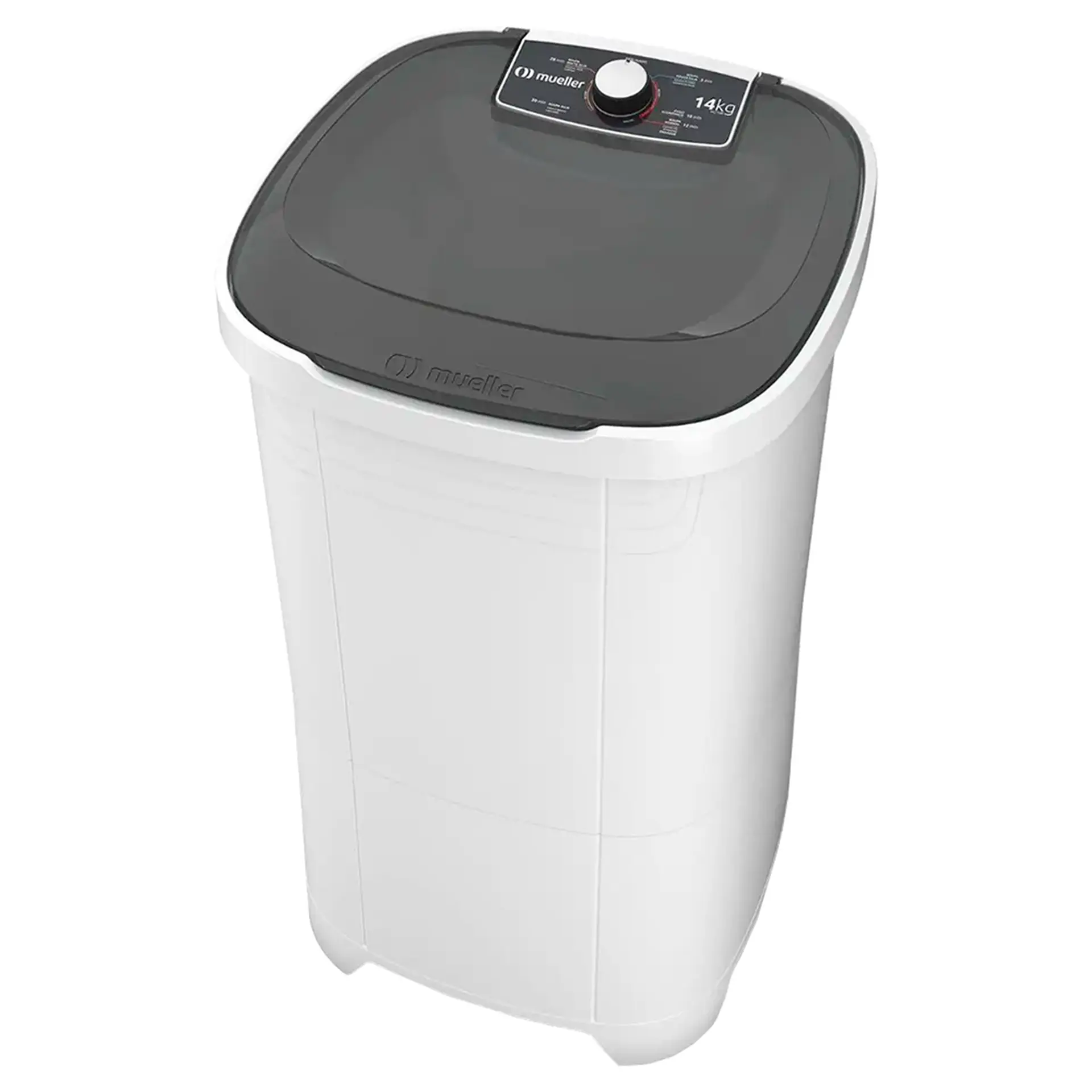 Tanquinho Mueller 14kg Semiautomático com Agitador Removível MLT14B - Branco - 110 Volts