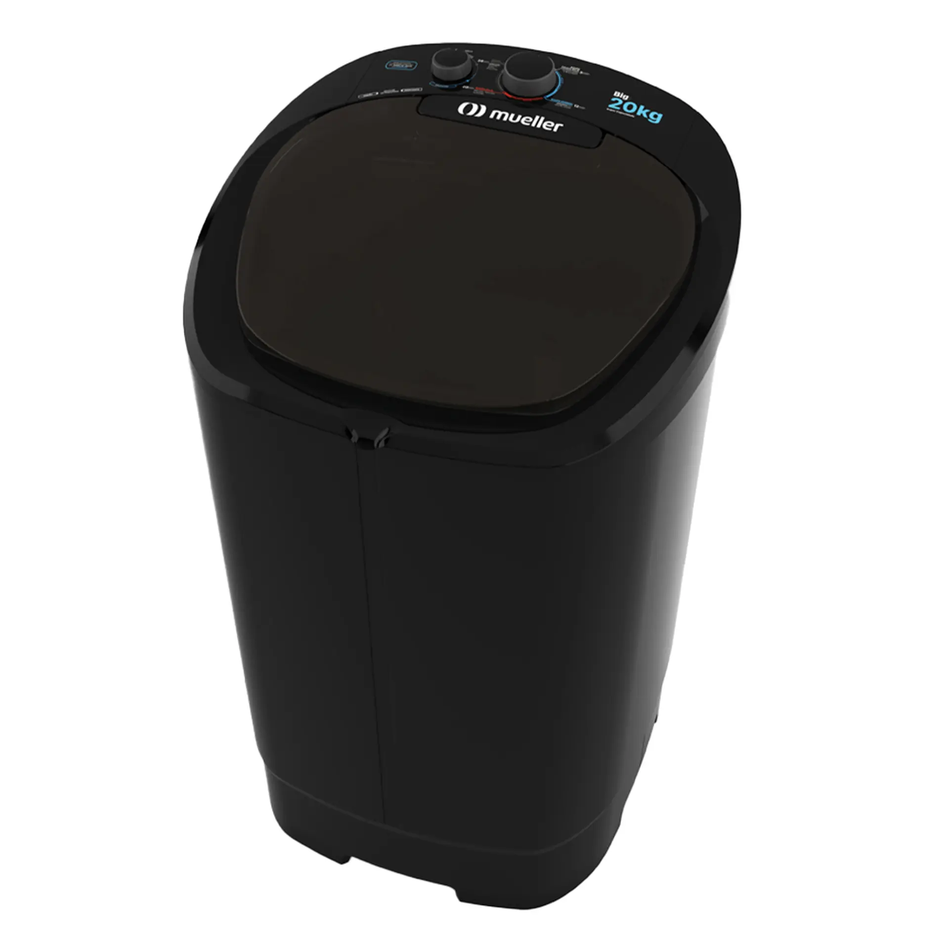 Tanquinho Mueller Big 20Kg Semiautomático Sistema de Drenagem - Preto - 110 Volts