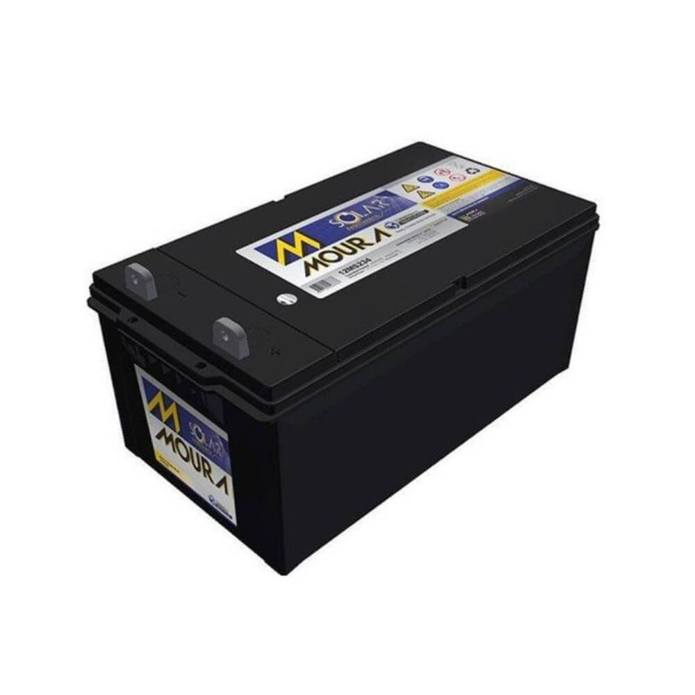Bateria Estacionaria Chumbo Estanho Prata 12V 150A Moura Intelbras