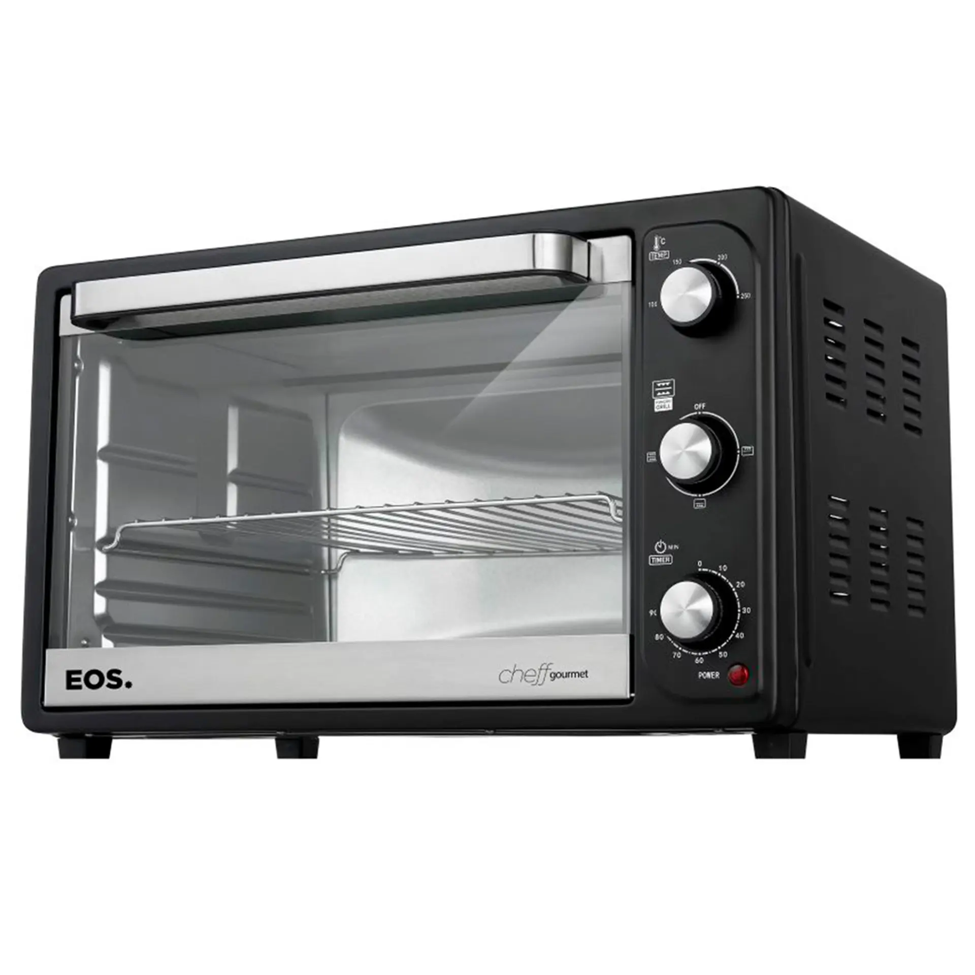 Forno Elétrico de Bancada 60L EOS Cheff Gourmet Grill Timer EFE60PP - Preto - 110 Volts