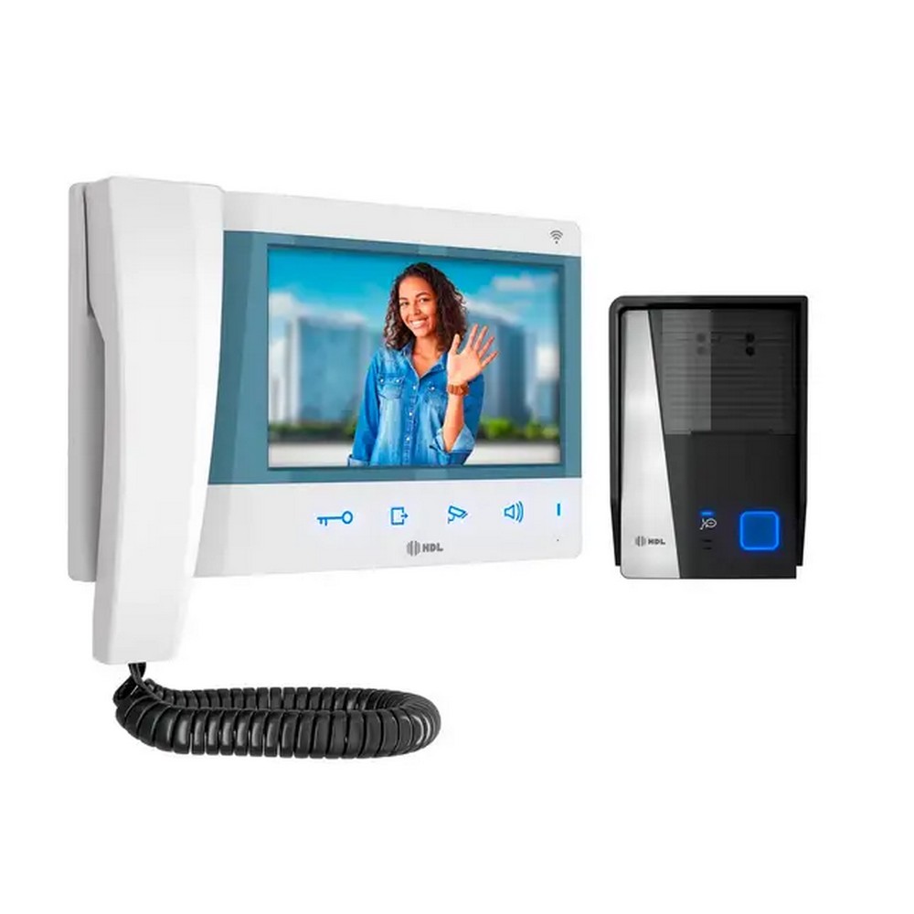 Video Porteiro Tela LCD 7 Polegadas WiFi HDL Série Connect 900211003