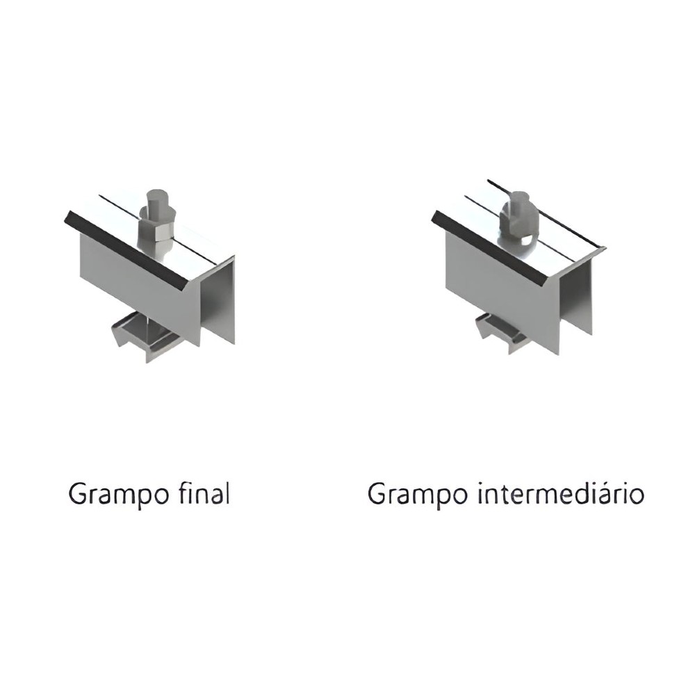 Estrutura de Fixação Para Telha Metálica 30mm Intelbras