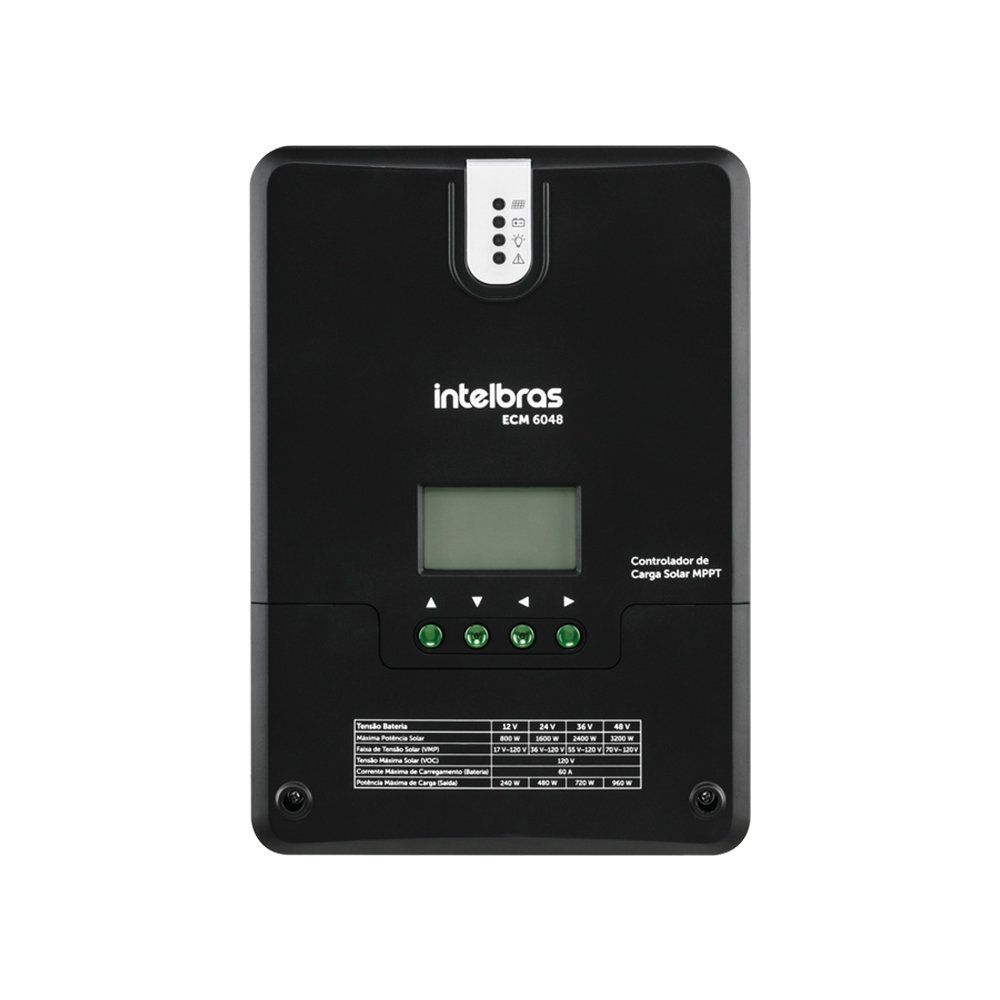 Controlador de Carga MPPT Off Grid ECM 6048 Intelbras