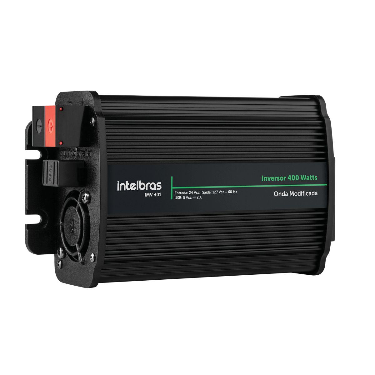 Inversor 400W 24VCC 127VAC Onda Modificada IMV 401 Intelbras