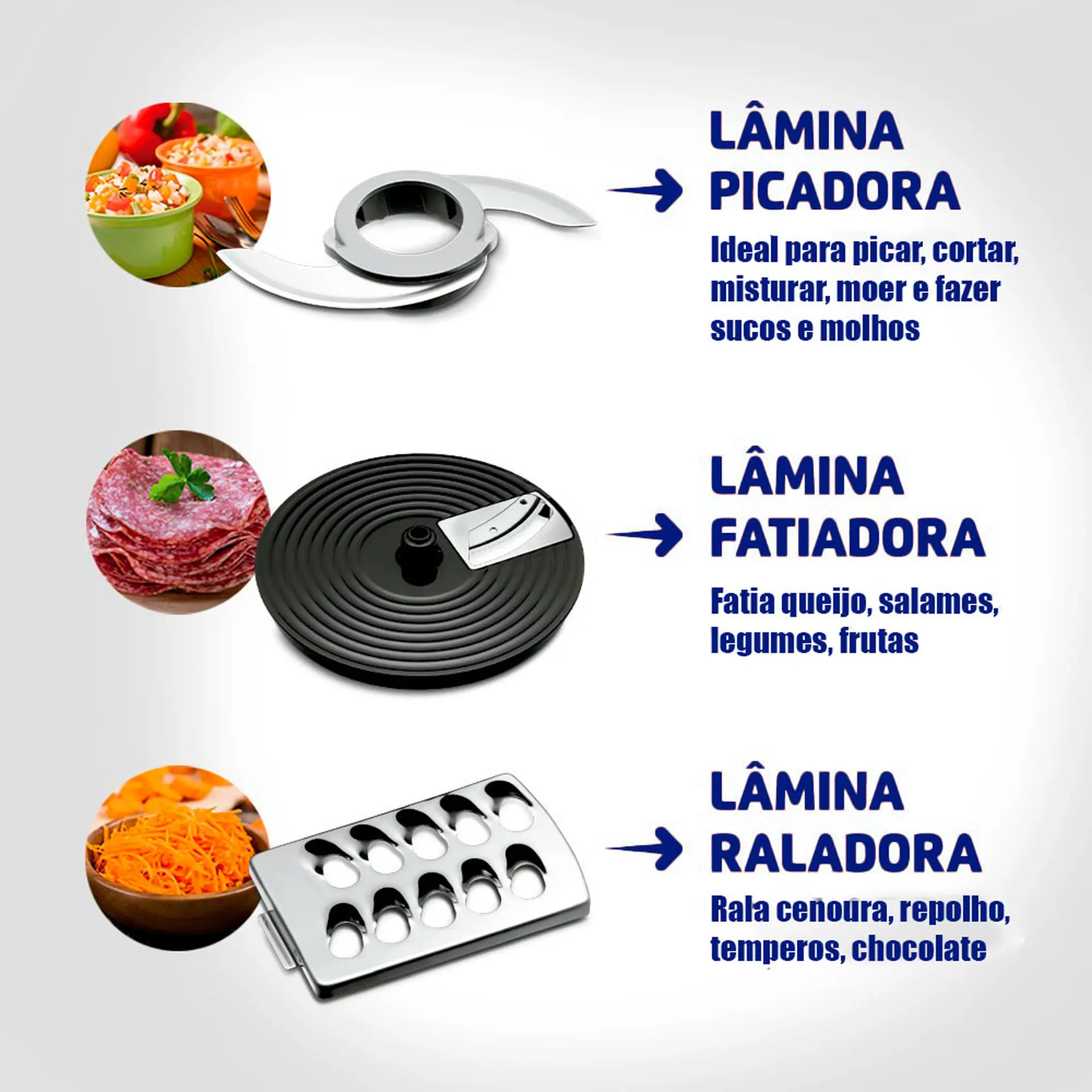 Multiprocessador Mondial Turbo Chef 1000W com Liquidificador MPN-01-BE - Preto - 110 Volts