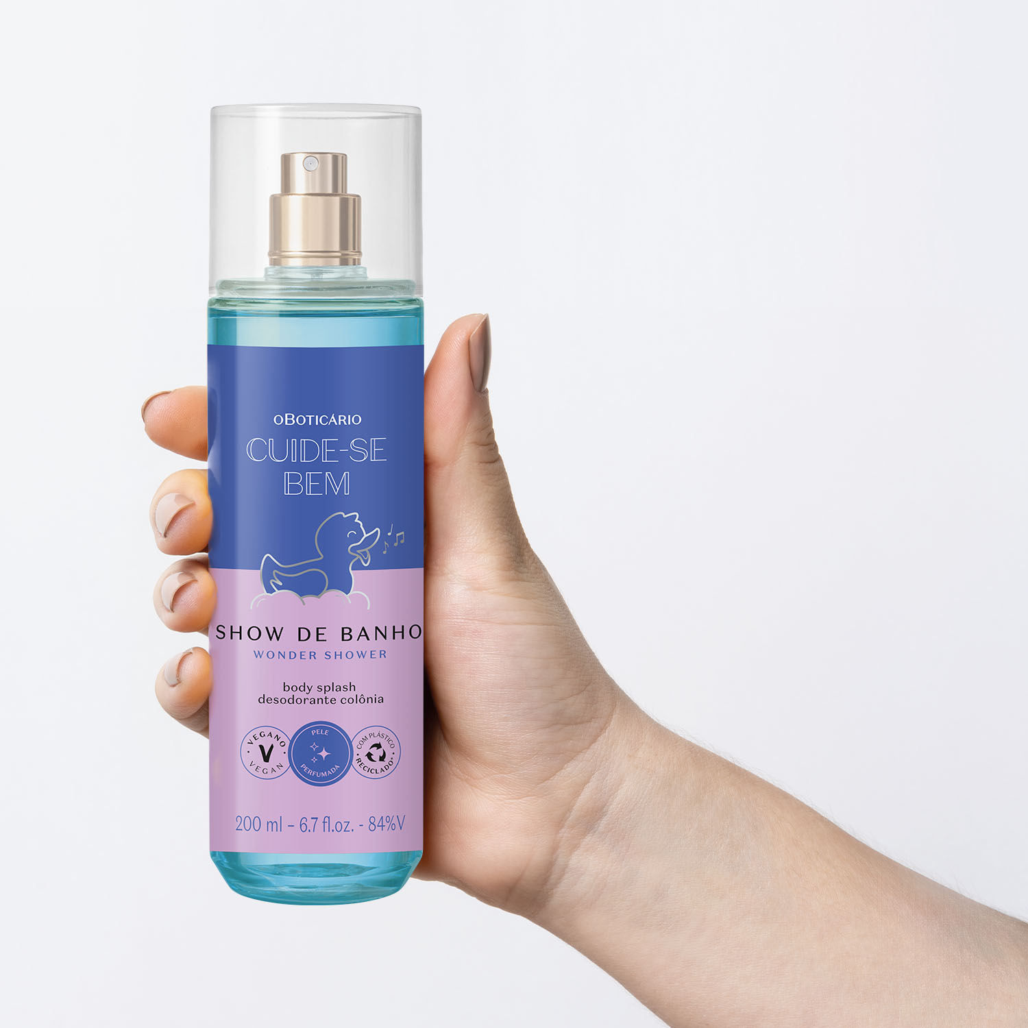 Body Splash Desodorante Colônia Cuide-se Bem Show de Banho 200ml