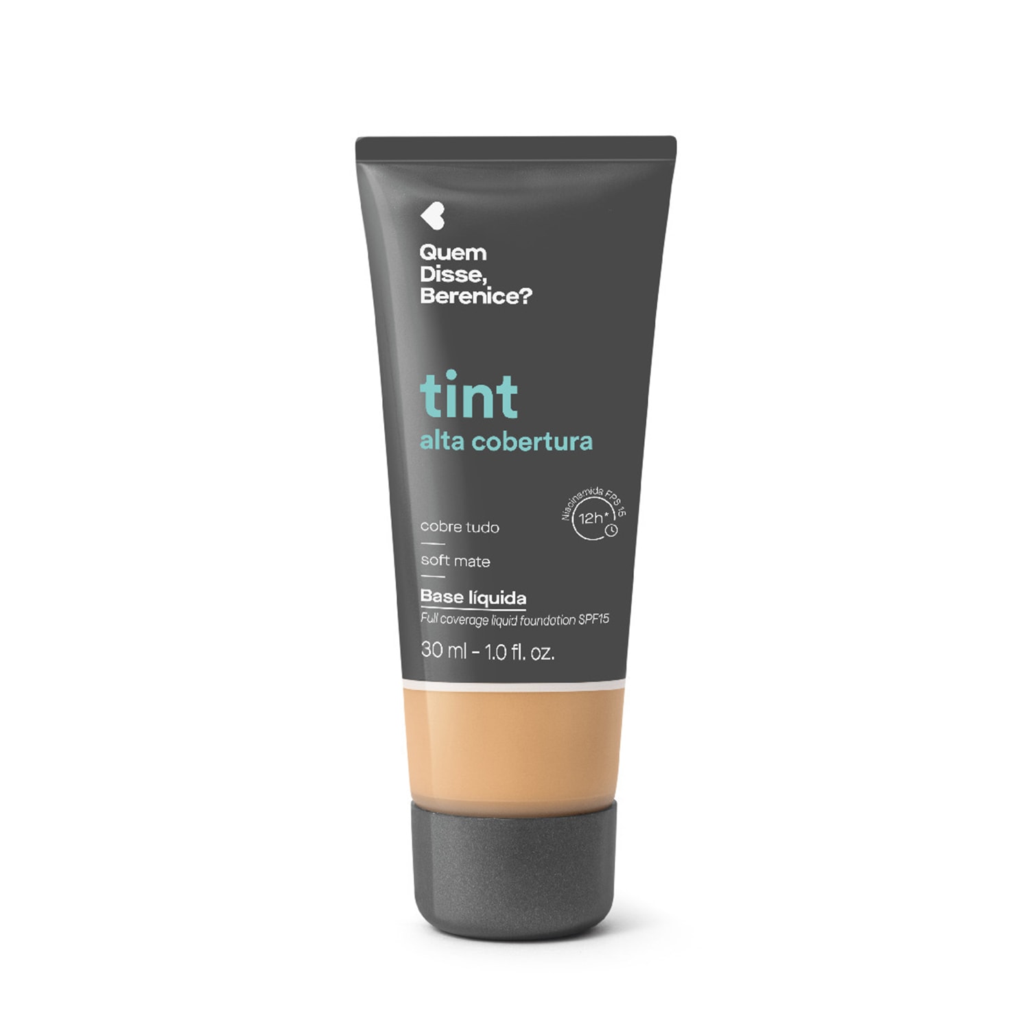 Base Líquida Tint Alta Cobertura Cor 210N Quem Disse, Berenice? 30ml