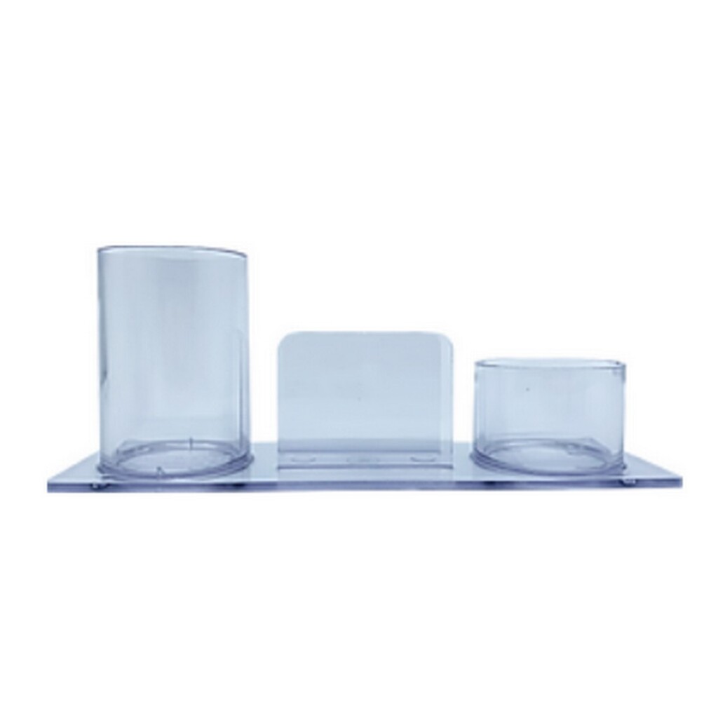 Porta Canetas, Clips e Lembretes Triplo Cristal Radex - 161