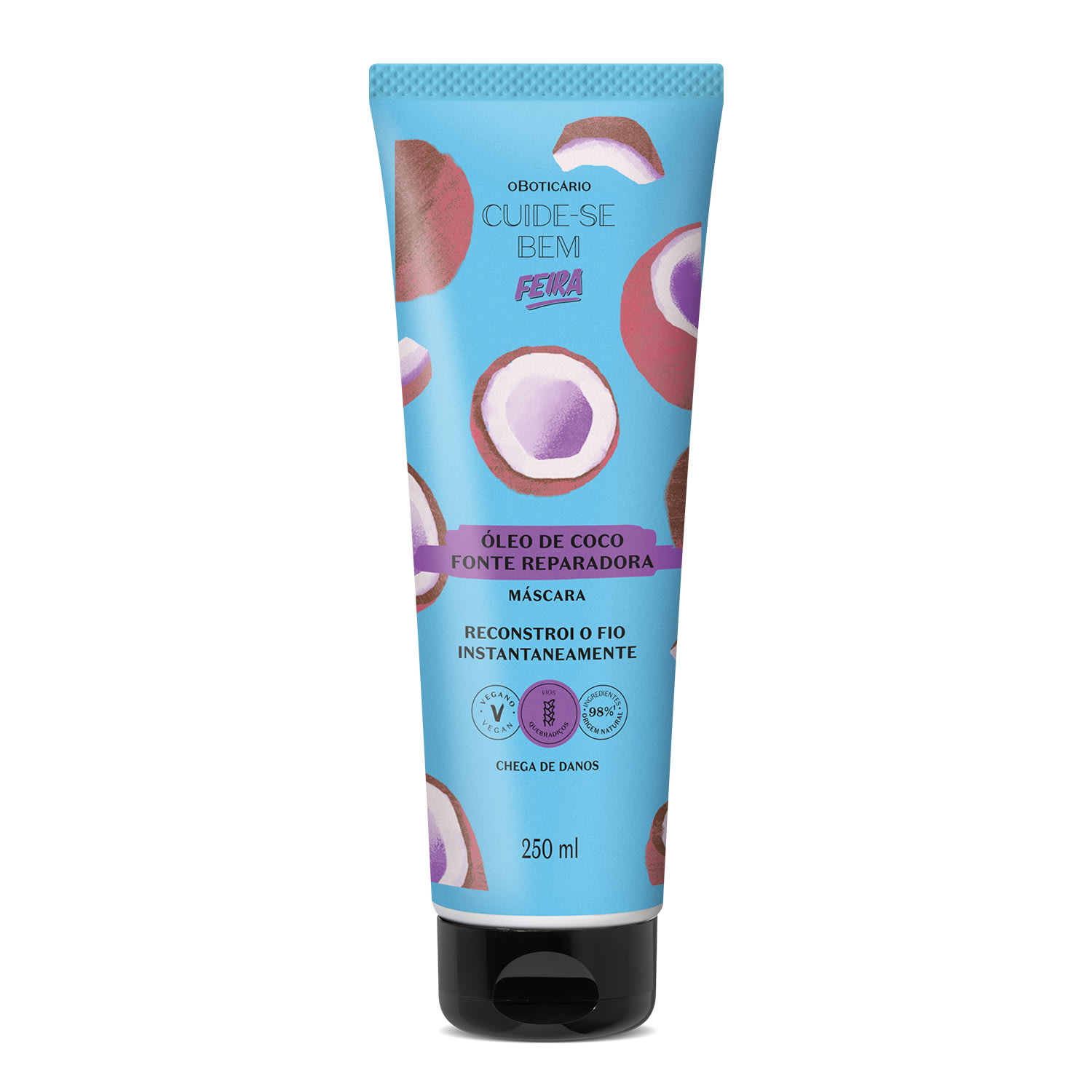 Combo Cuide-se Bem Feira Óleo de Coco: Shampoo 230ml + Máscara Capilar 250ml