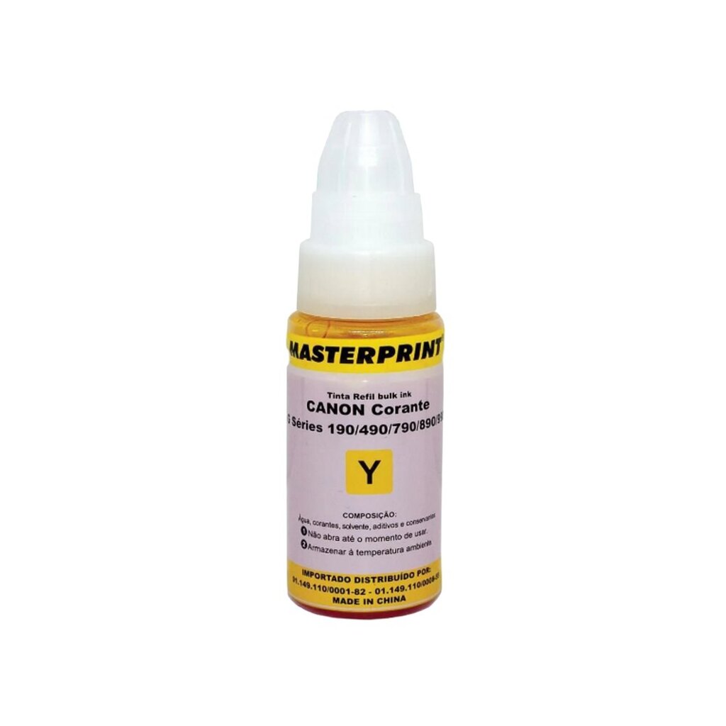 Tinta Bulk Ink Canon Amarelo 70ml Masterprint - 226080051