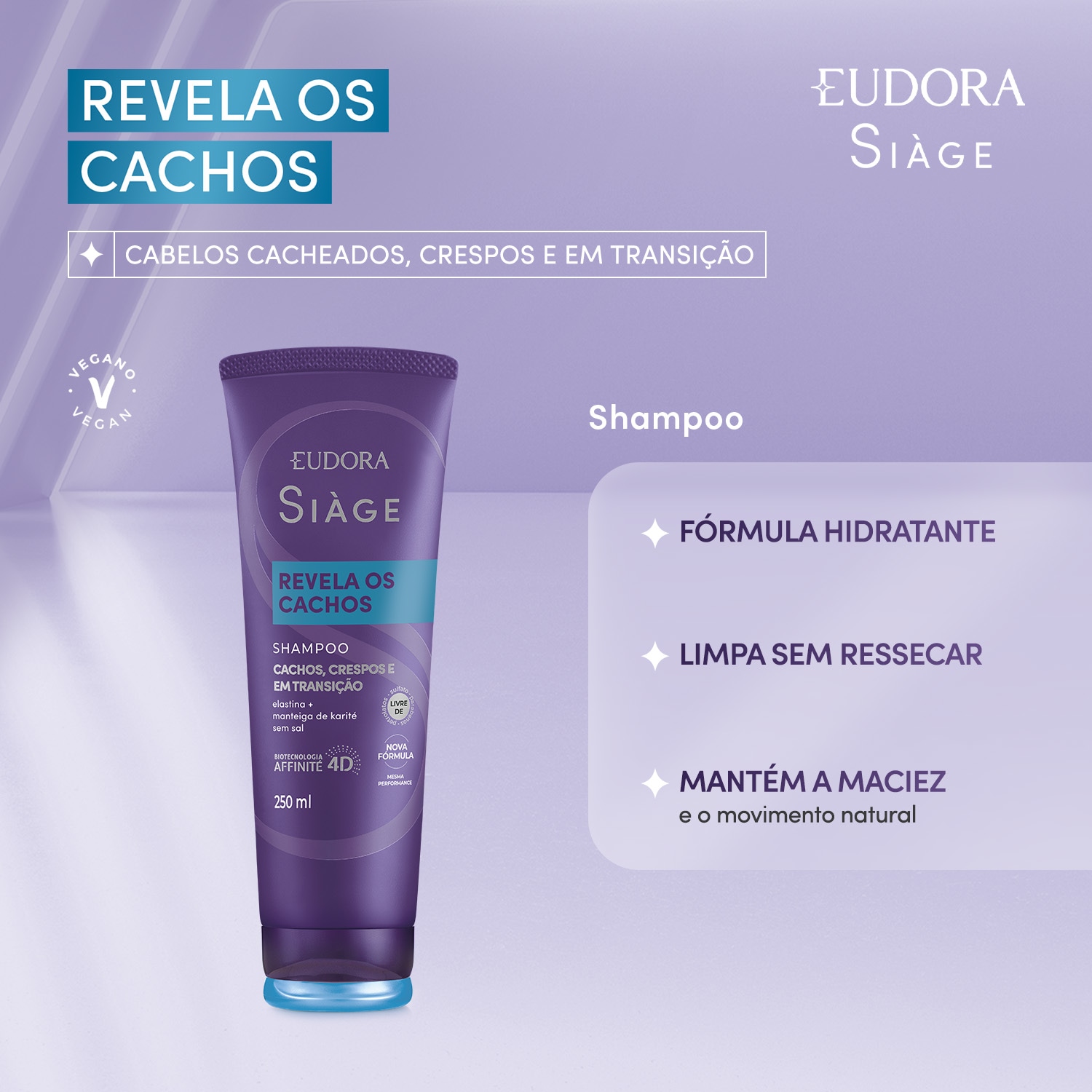 Eudora Siàge Revela os Cachos - Shampoo 250ml