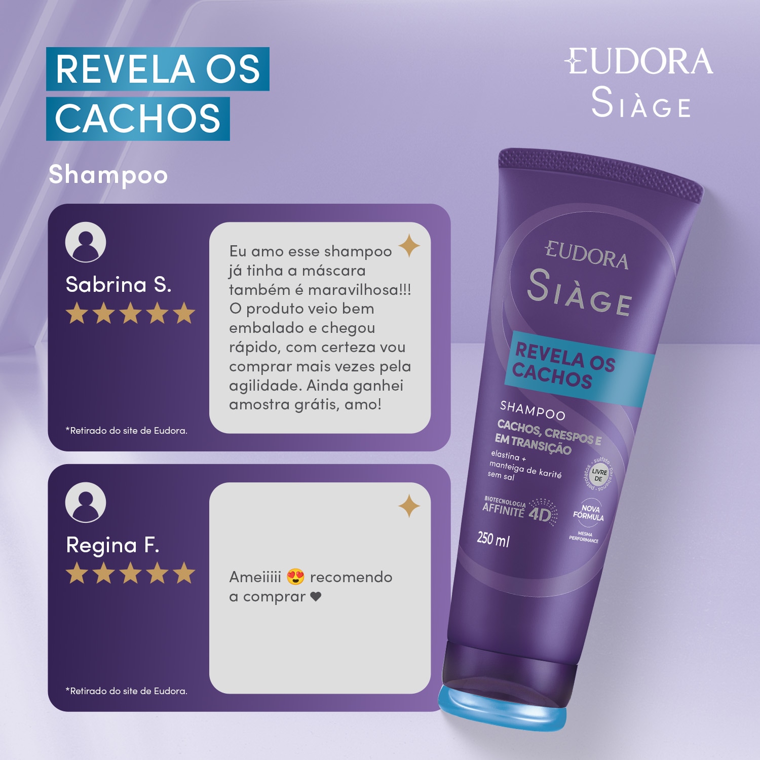 Eudora Siàge Revela os Cachos - Shampoo 250ml