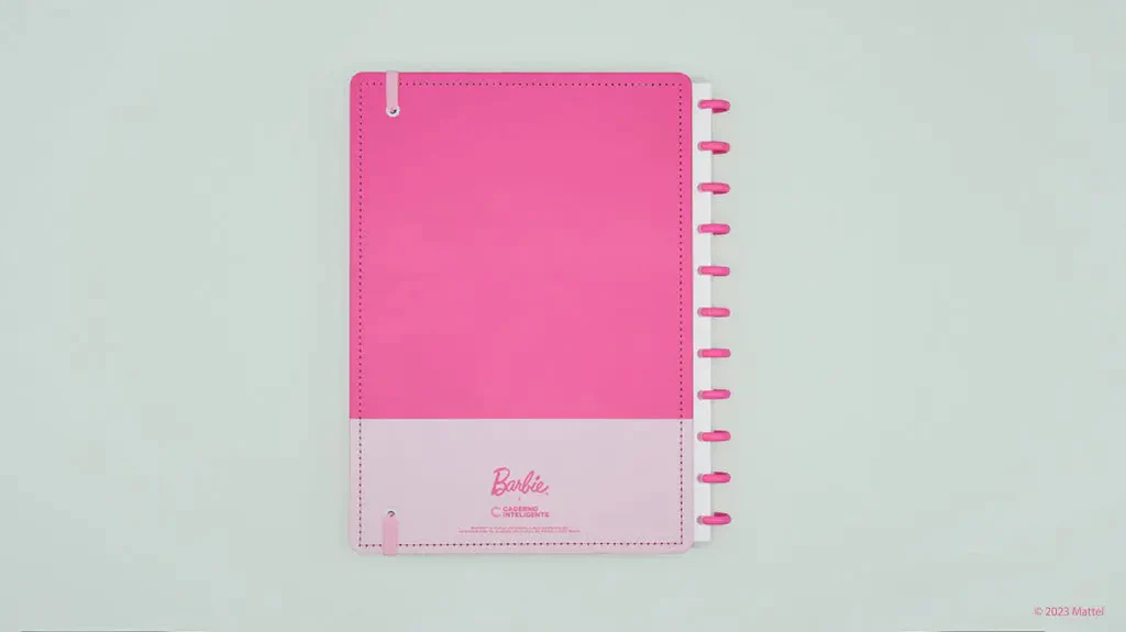 Caderno Inteligente Ci Barbie Pink Grande 60 Folhas com Pauta e 20 Folhas Lisas