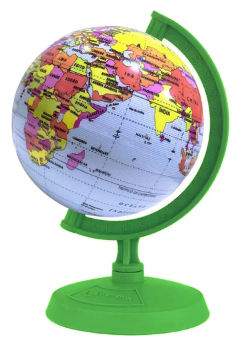 Globo Terrestre Libreria Baby Pequeno 10 cm Verde
