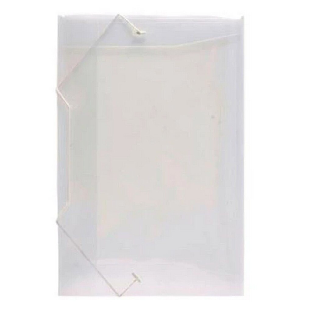 Pasta Aba Elástico Ofício 335 x 235mm sem Lombo Cristal Solft Polibras - Pacote com 10 Unidades - 160217