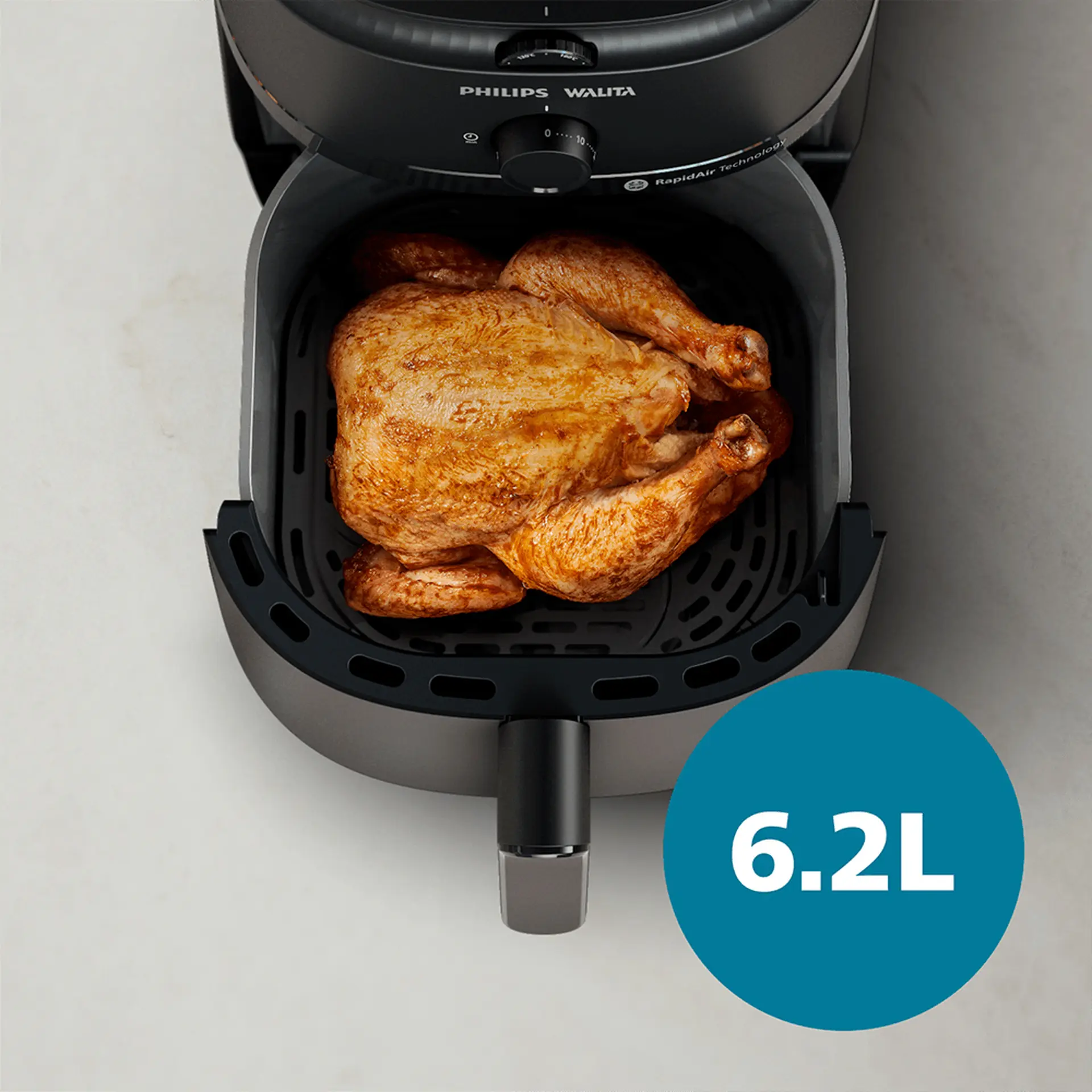 Fritadeira Elétrica Philips Walita Série 1000 6,2L 1700W - Preto - 110 Volts
