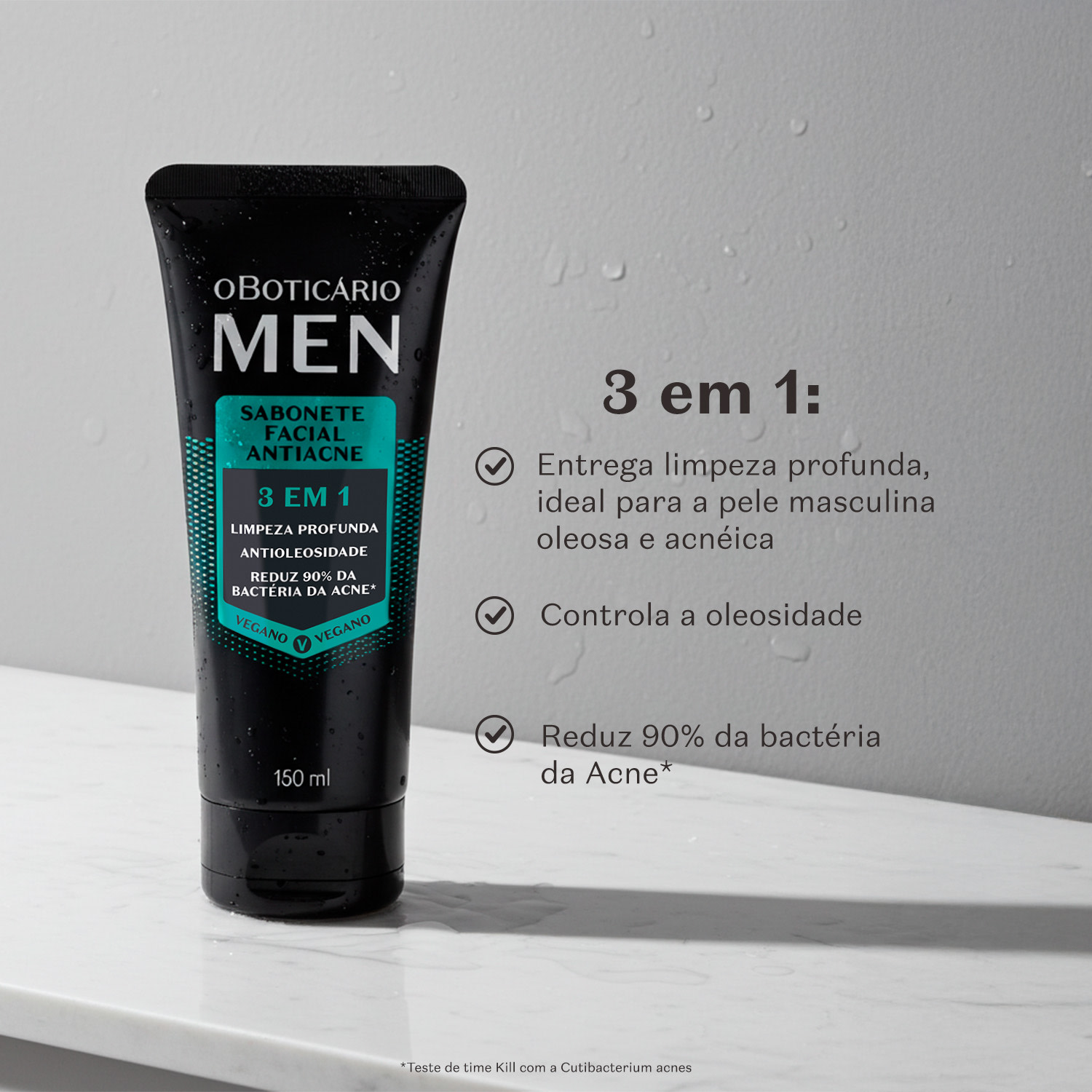 Sabonete Líquido Facial 3 Em 1 MEN 150ml