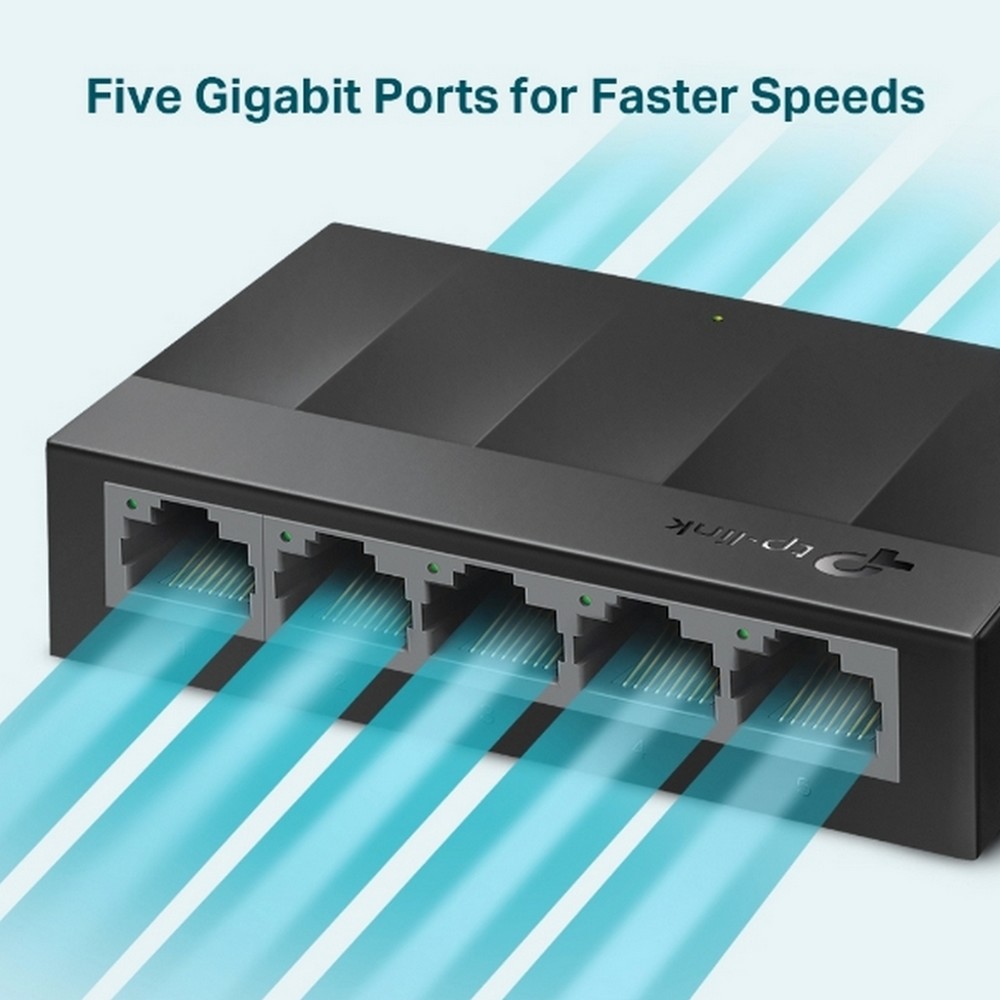 Switch Tp-Link LS1005G 5 Portas 10/100/1000Mbps Lite Wave