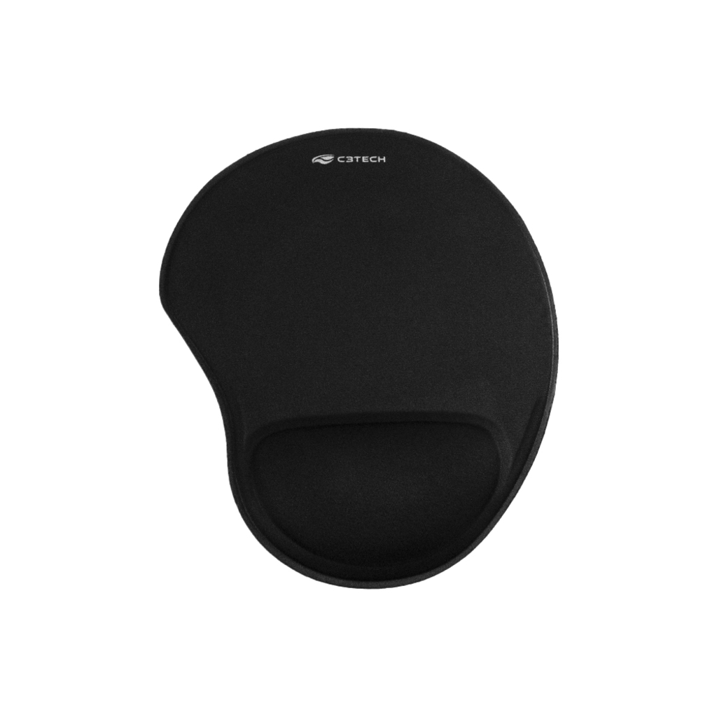 Mouse Pad com Apoio de Punho Preto 244mmx210mmx19,7mm C3Tech - MP-50 - Vendido Unitário