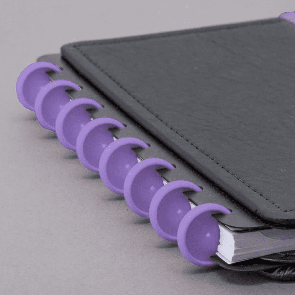 Disco para Caderno Inteligente 12 Discos Médio 23mm com Elástico Roxo dos Pampas