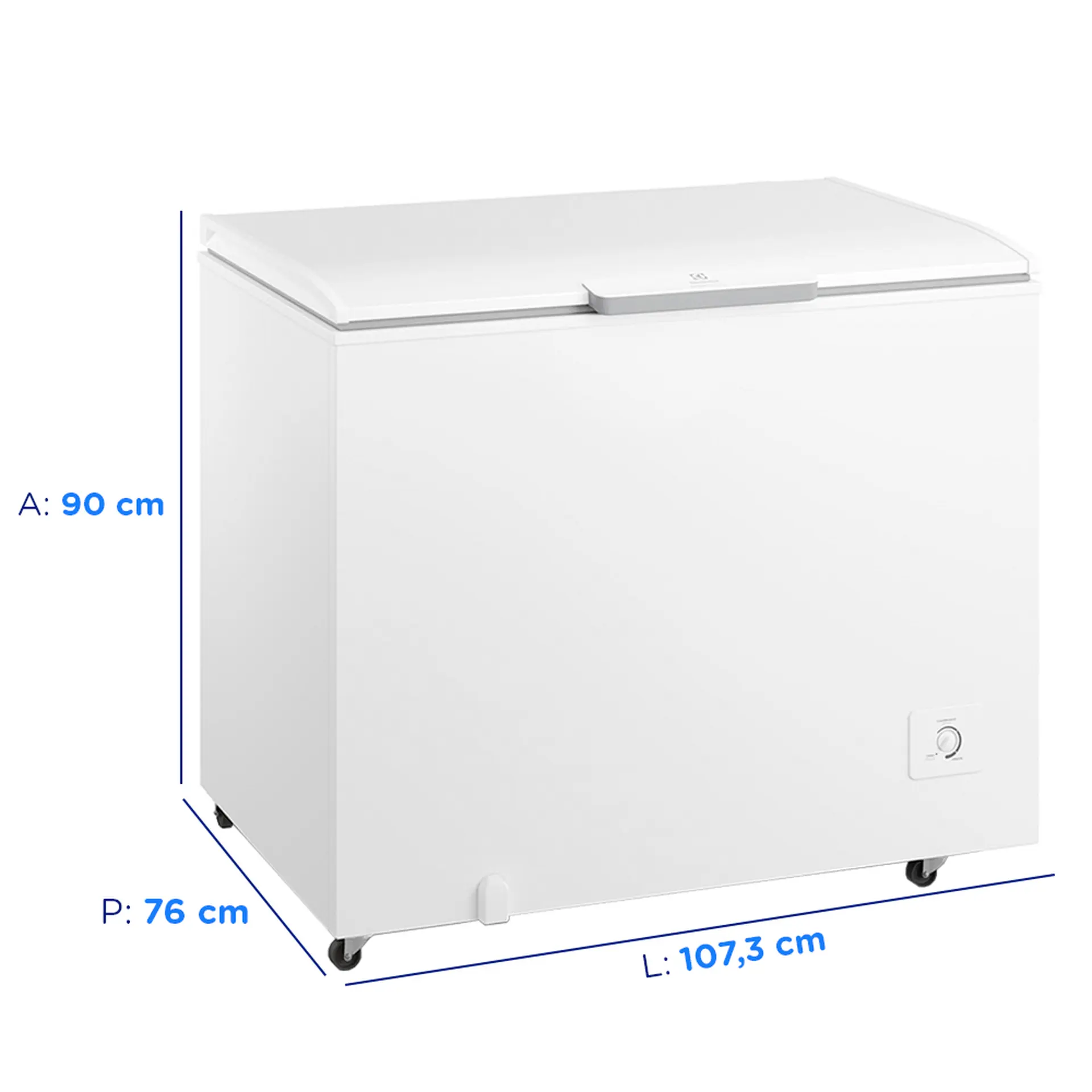 Freezer Electrolux 314L 1 Porta Horizontal Cycle Defrost Inverter HI330 - Branco - 110 Volts