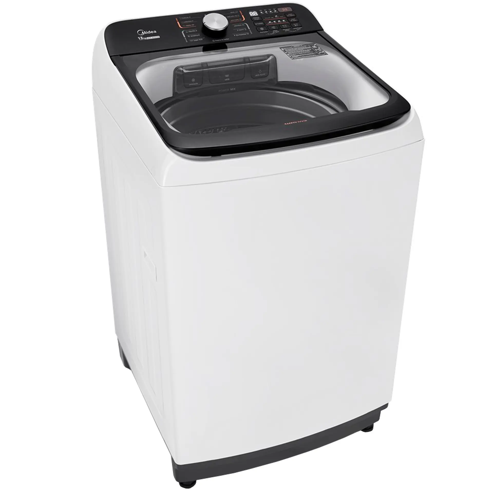 Máquina de Lavar Midea Wave Agitador 13kg Automática Cesto Inox - Branco - 110 Volts