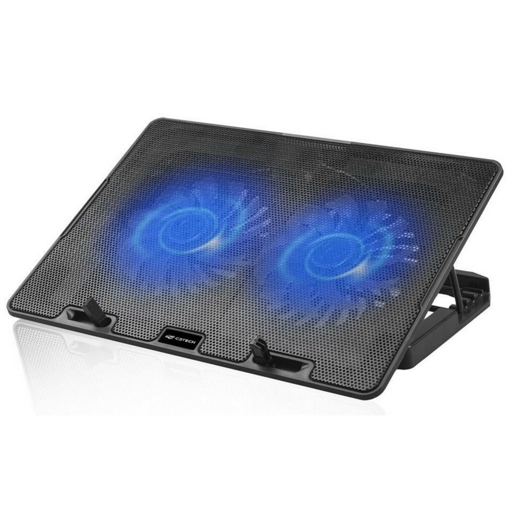 Base para Notebook até 15,6 Polegadas Preto com 2 Cooler e Porta USB C3tech - NBC-50BK