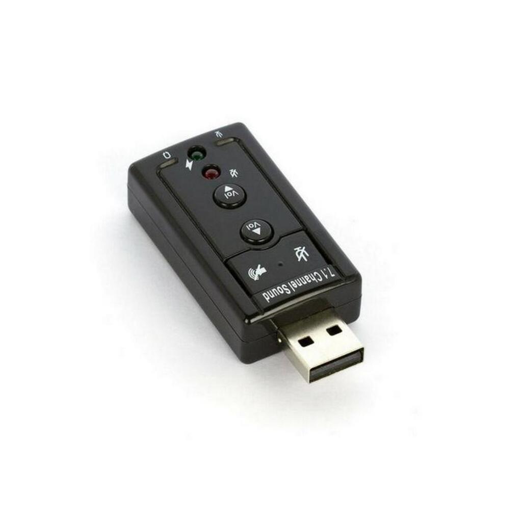 Adaptador de Som USB 7.1 Canais 2 Entradas F3 JC-7.1- 1242