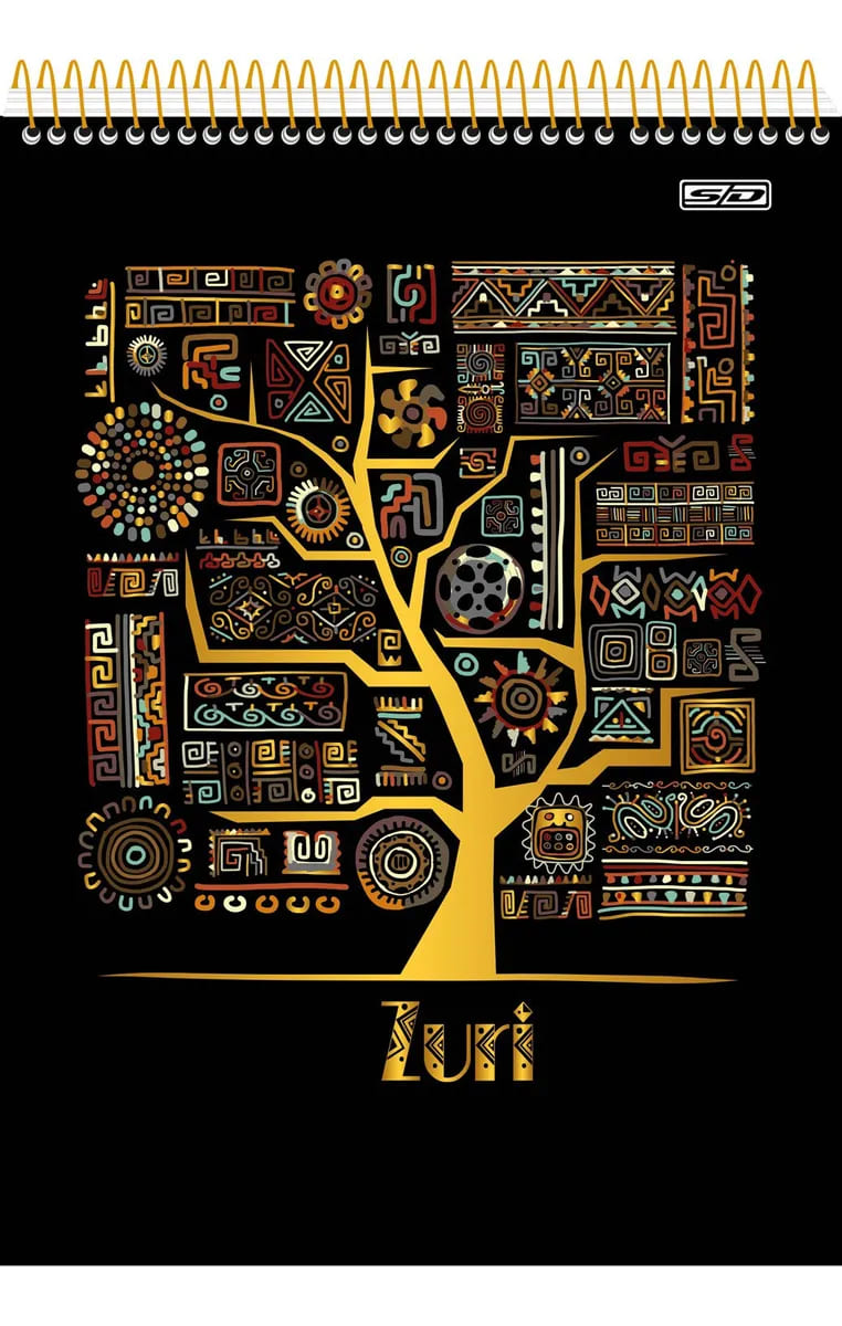 Caderneta São Domingos Universitário Zuri 80 Folhas 1/4 Sortido