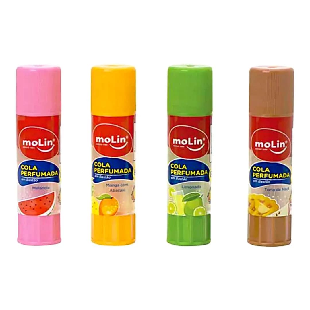 Cola em Bastão Molin Perfumada 8 gramas Unidade Sortido